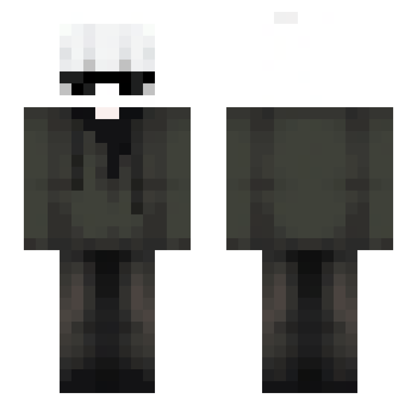 Tutiidt Minecraft skin, front and back view
