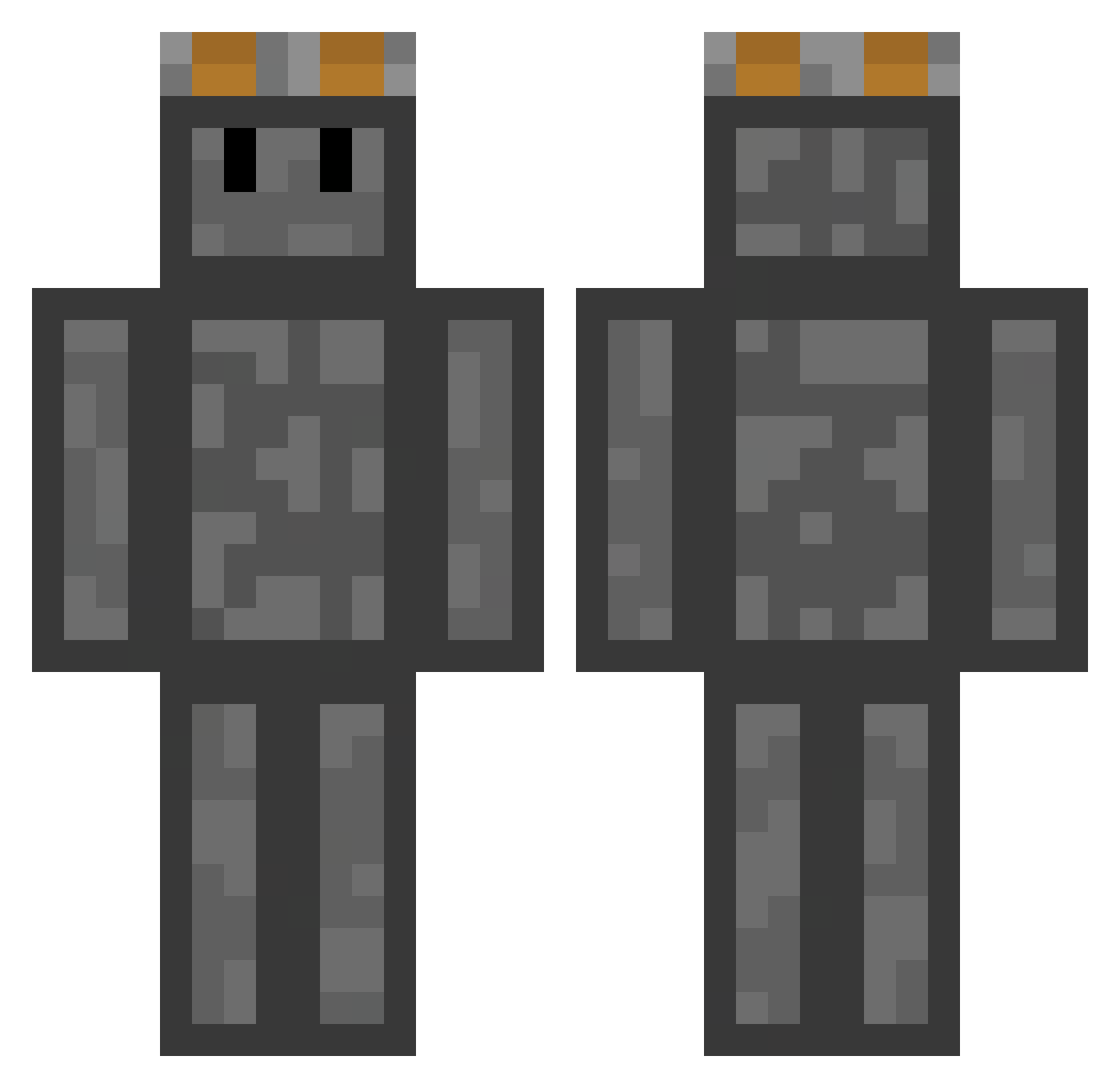 sisifasola Minecraft skin, front and back view