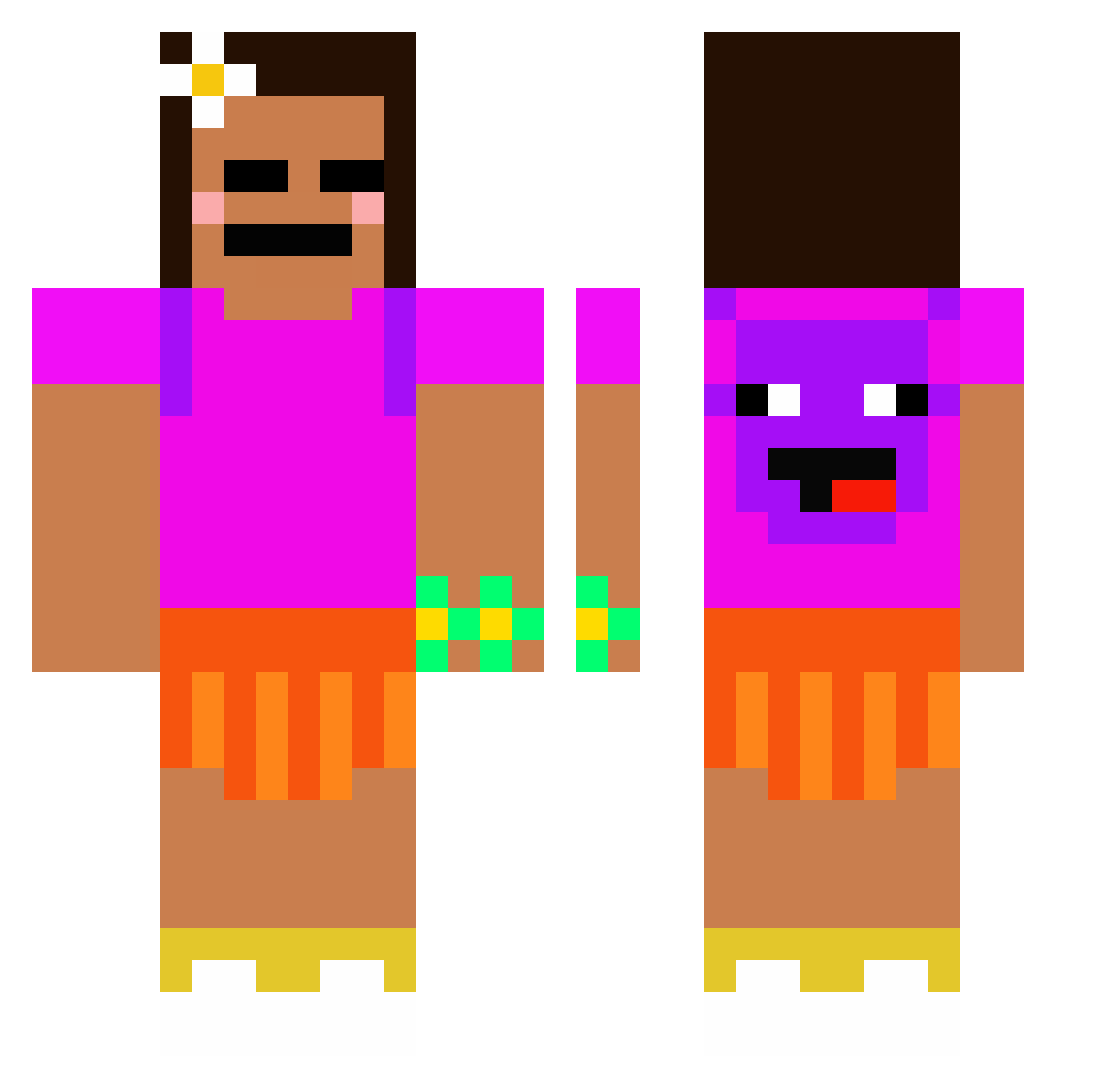__Kubeqq__ Minecraft skin, front and back view
