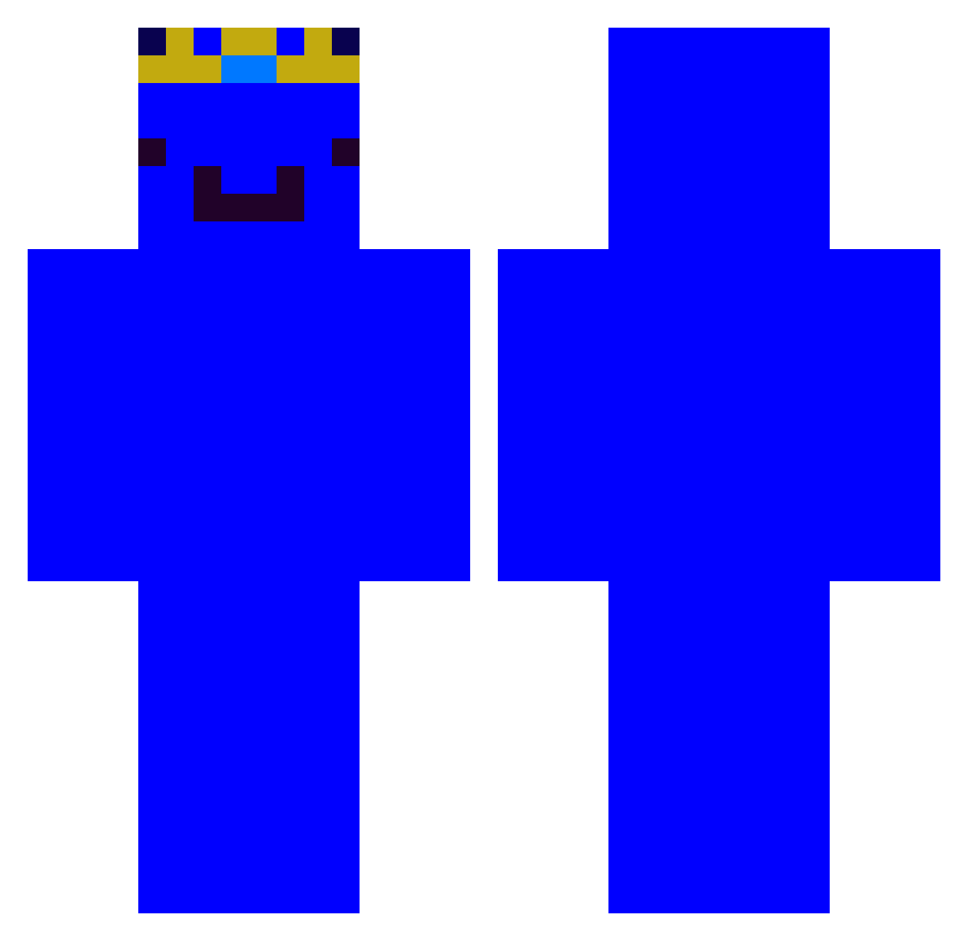 Itz_johnwick Minecraft skin, front and back view