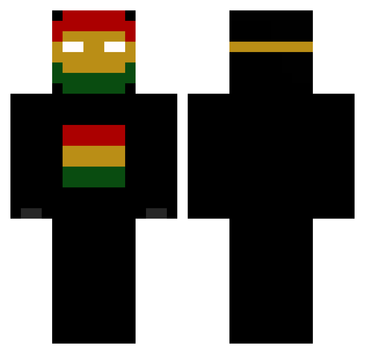 ApoZ_CRT_LRG_MC Minecraft skin, front and back view