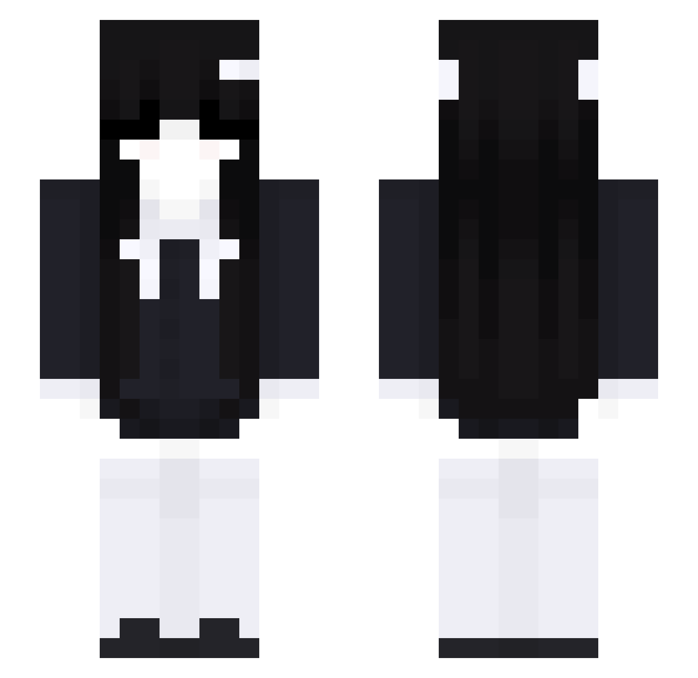 rwwnia Minecraft skin, front and back view