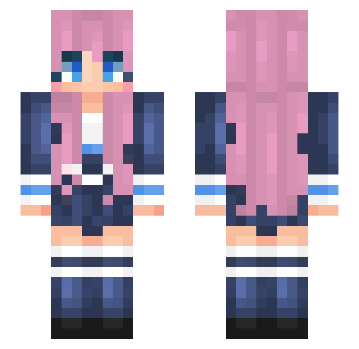 TyatnyteOP Minecraft skin, front and back view