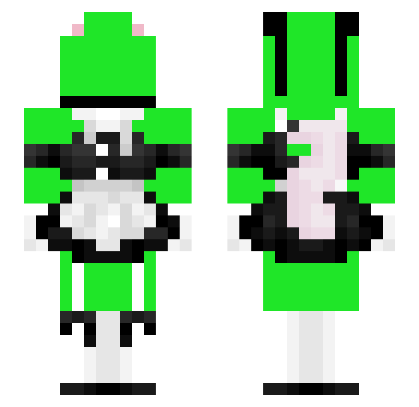 Thrasher___ Minecraft skin, front and back view