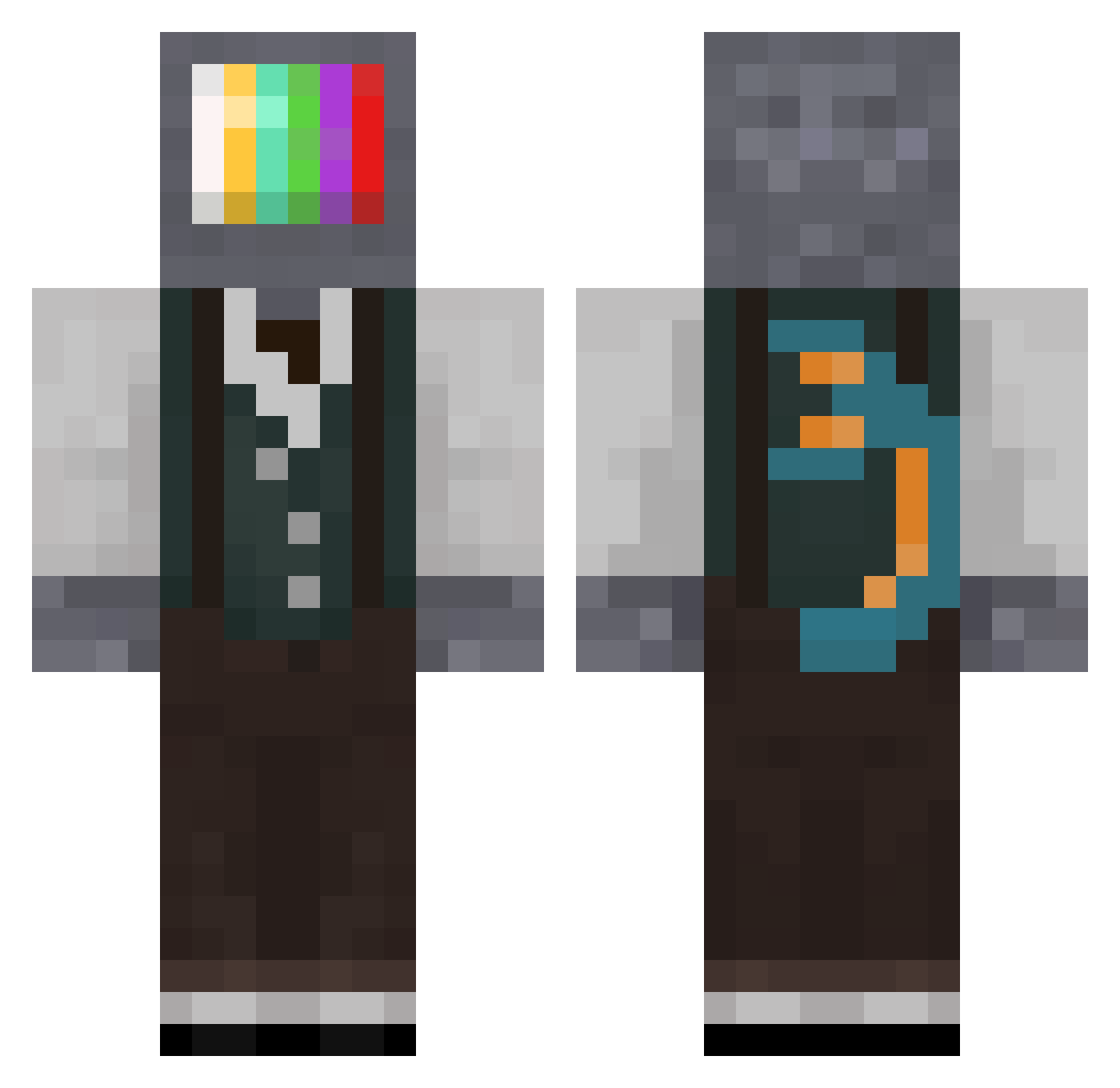 rion_IsNot_an_AI Minecraft skin, front and back view