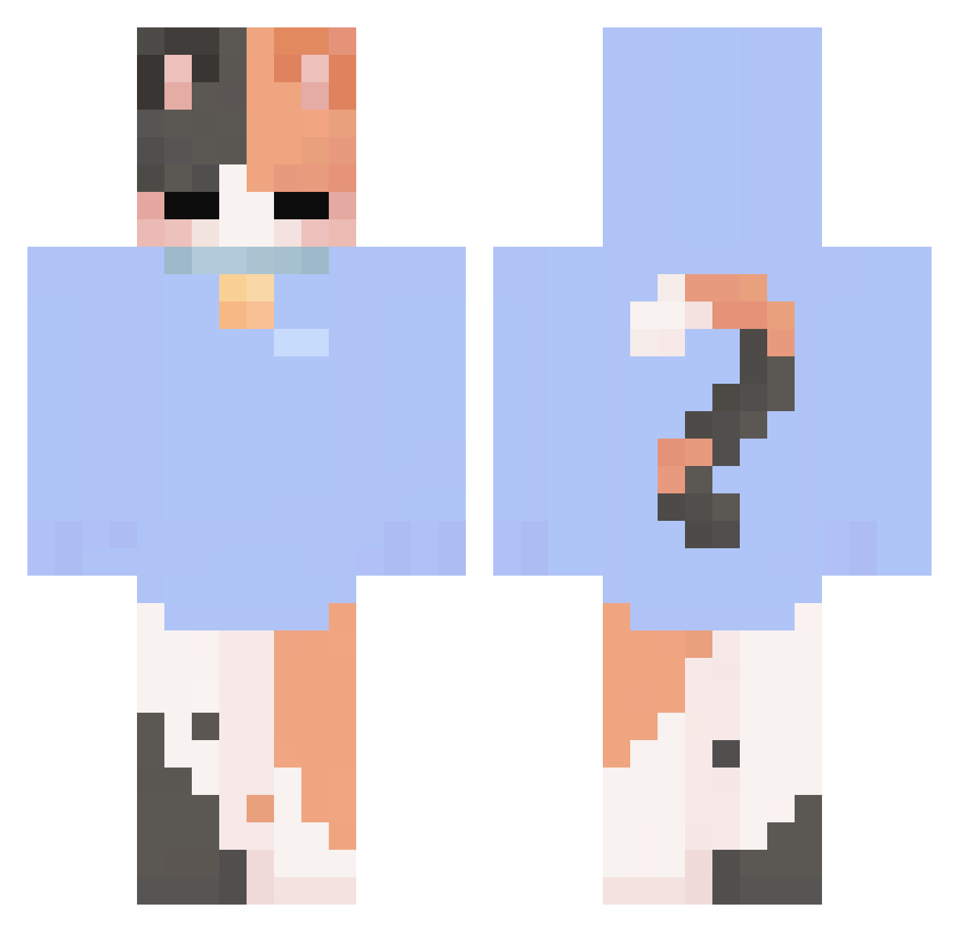 lswy_cat Minecraft skin, front and back view