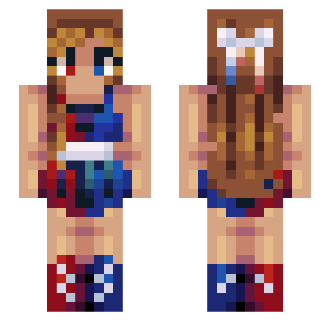lix_wrld Minecraft skin, front and back view