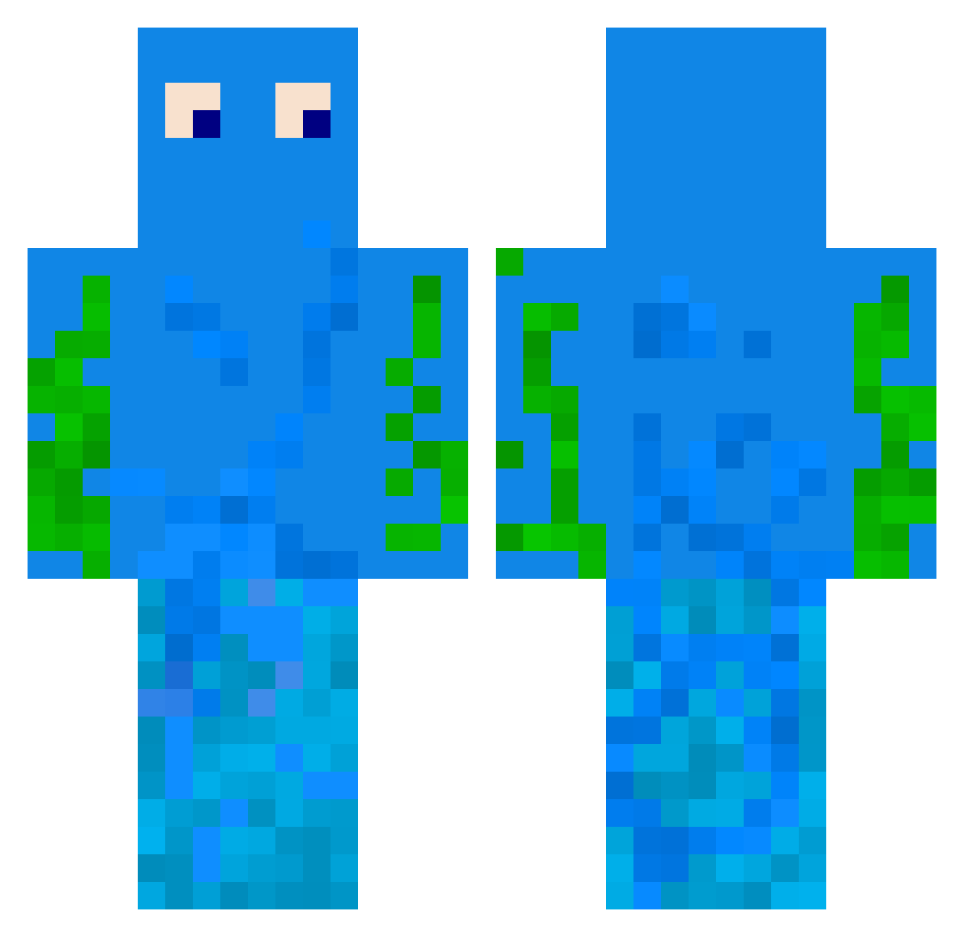trymkim Minecraft skin, front and back view