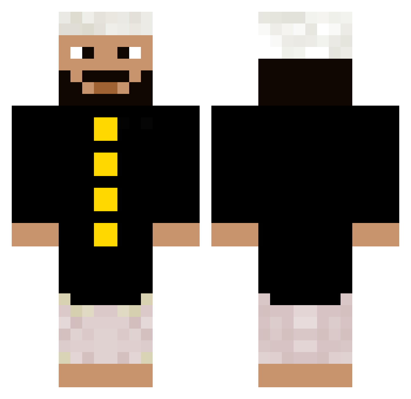 Mogens_Glistrup Minecraft skin, front and back view