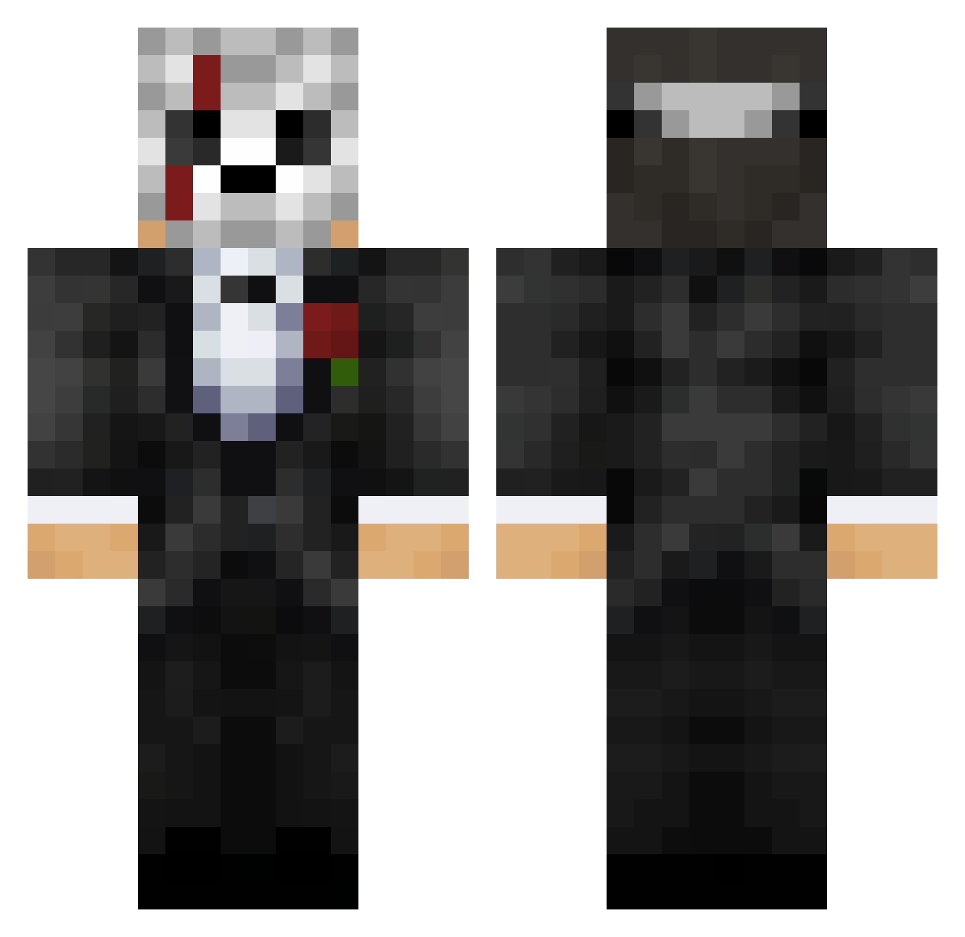 tyfa09 Minecraft skin, front and back view
