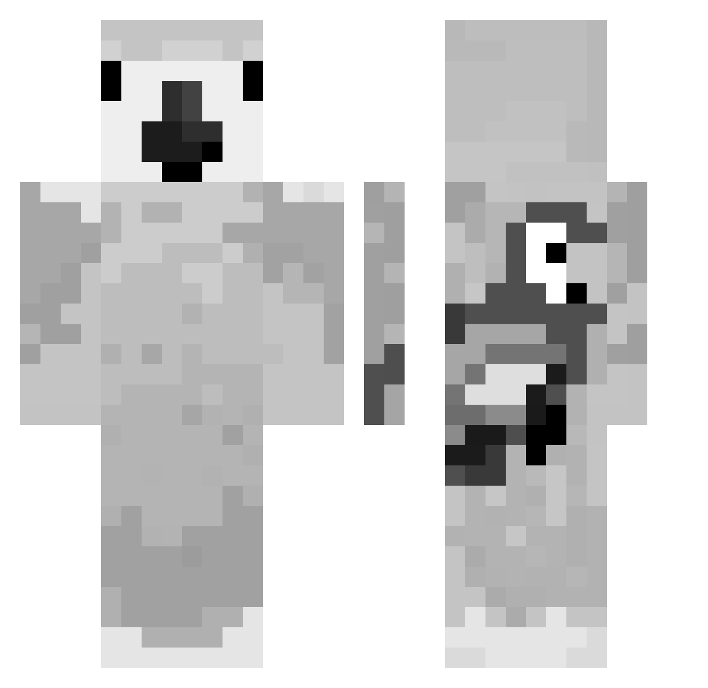 excalibur_7272 Minecraft skin, front and back view