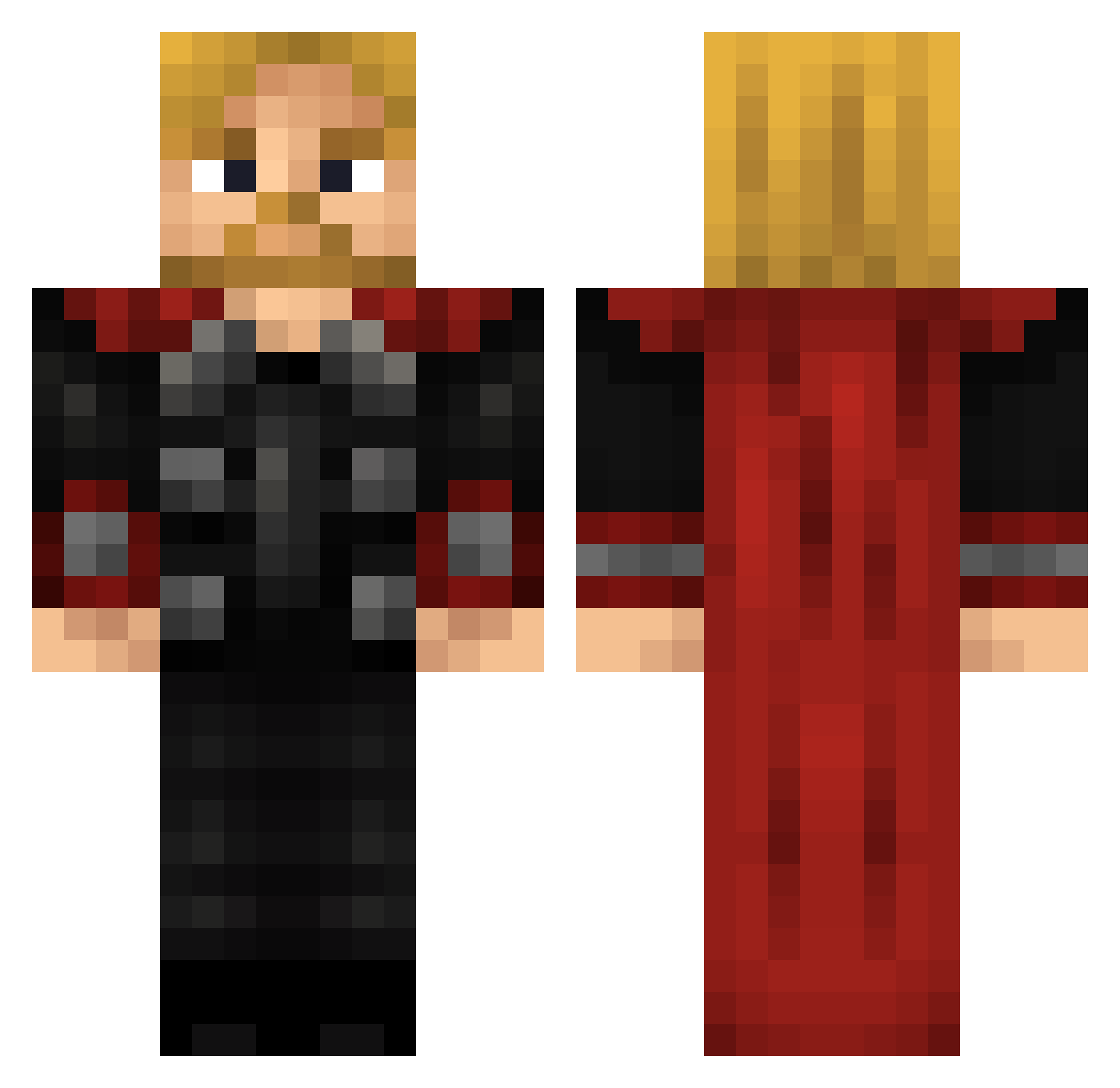 TRAC_OfficialYT Minecraft skin, front and back view