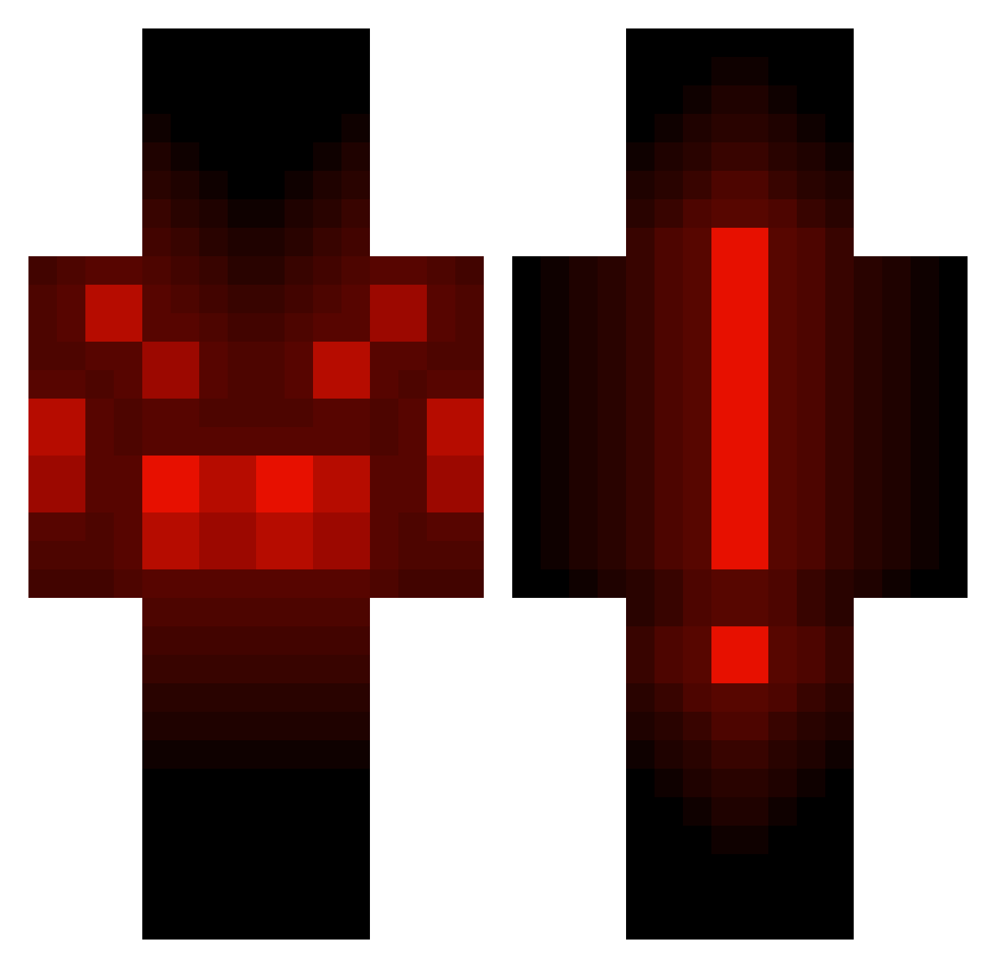 TheSilence783 Minecraft skin, front and back view