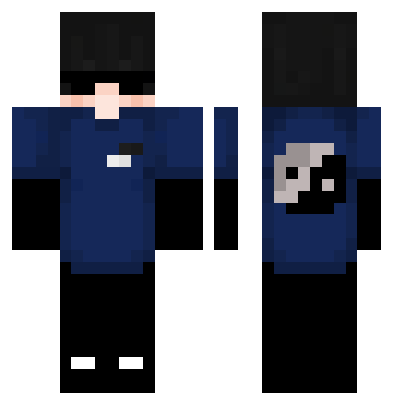 21trapgod Minecraft skin, front and back view