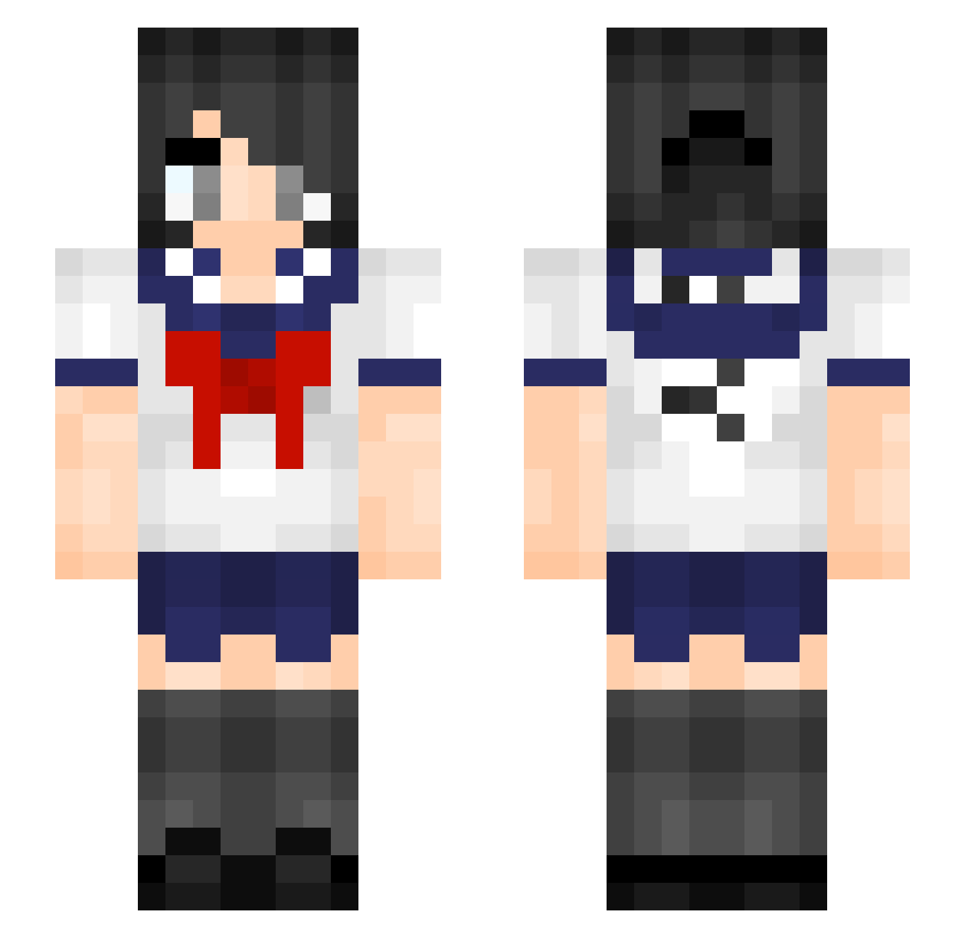 Bomkak_TH Minecraft skin, front and back view