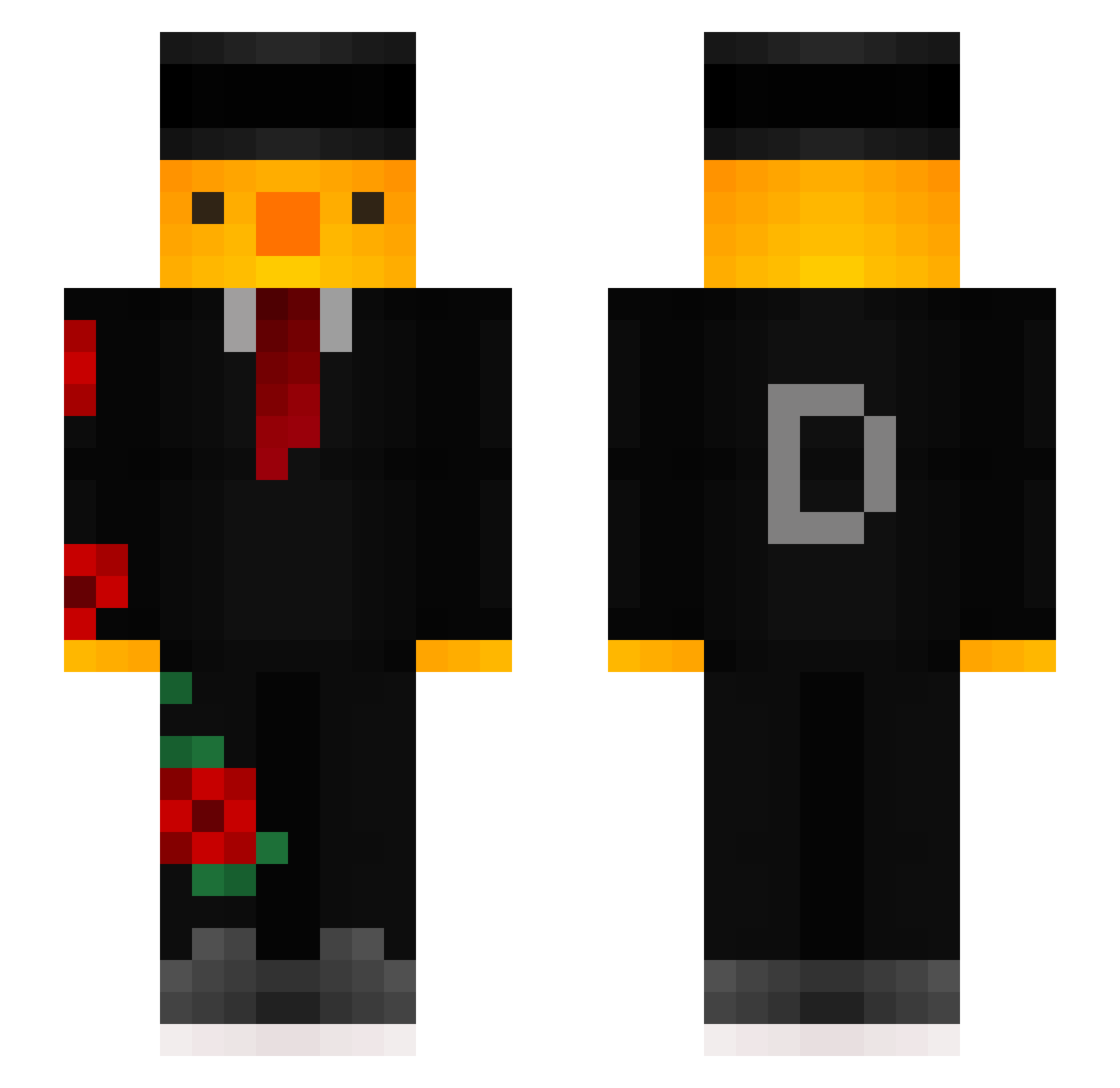Noahzornig12 Minecraft skin, front and back view