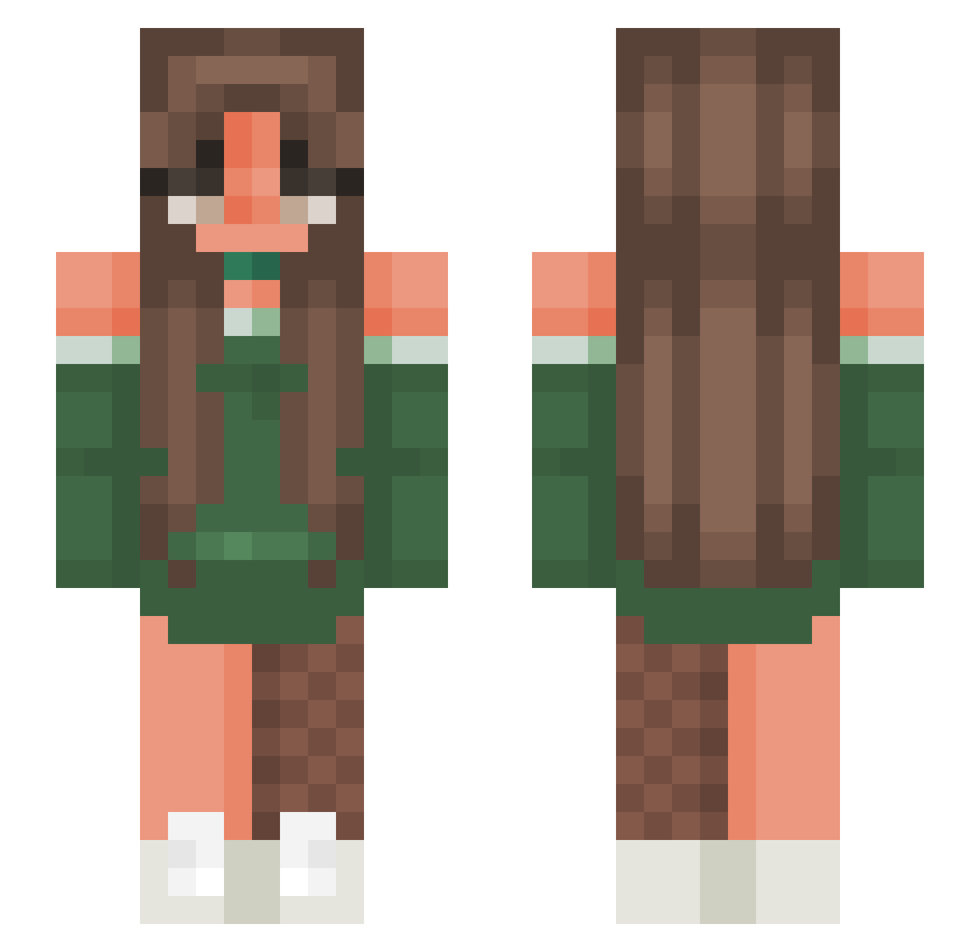 Vulcan_Eclipse Minecraft skin, front and back view