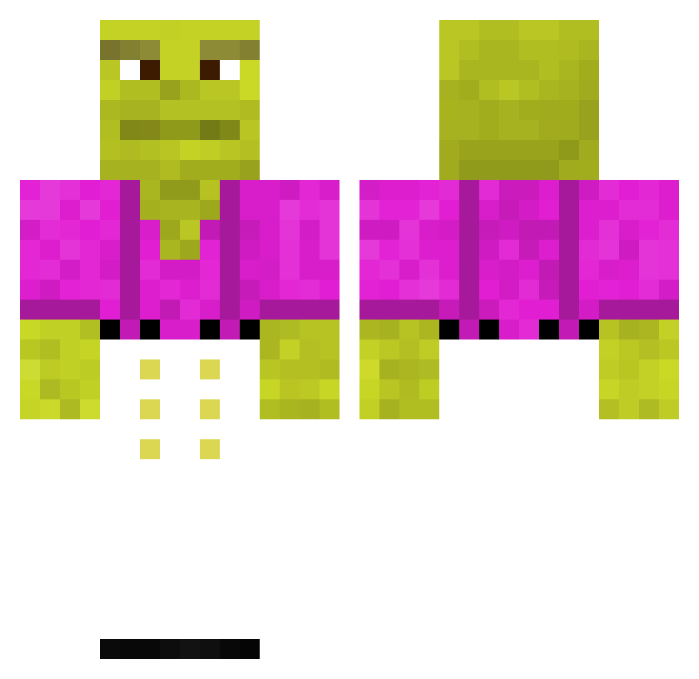 vanhqwpo Minecraft skin, front and back view