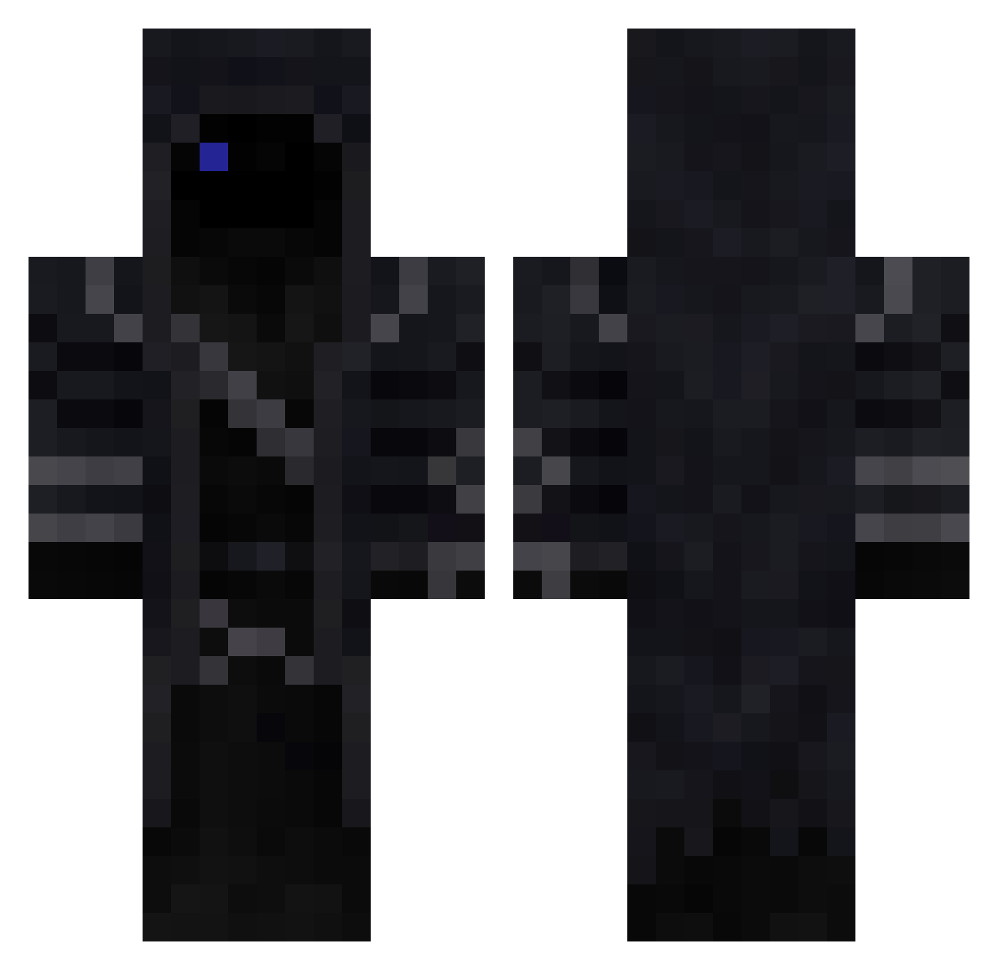 rhombuses Minecraft skin, front and back view