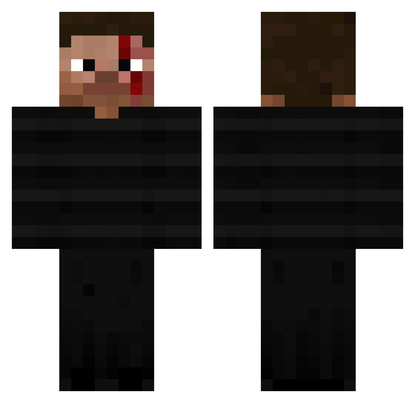 lyricals_ Minecraft skin, front and back view