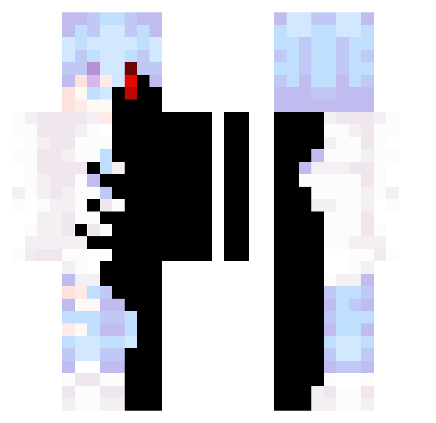 Md_Zero Minecraft skin, front and back view