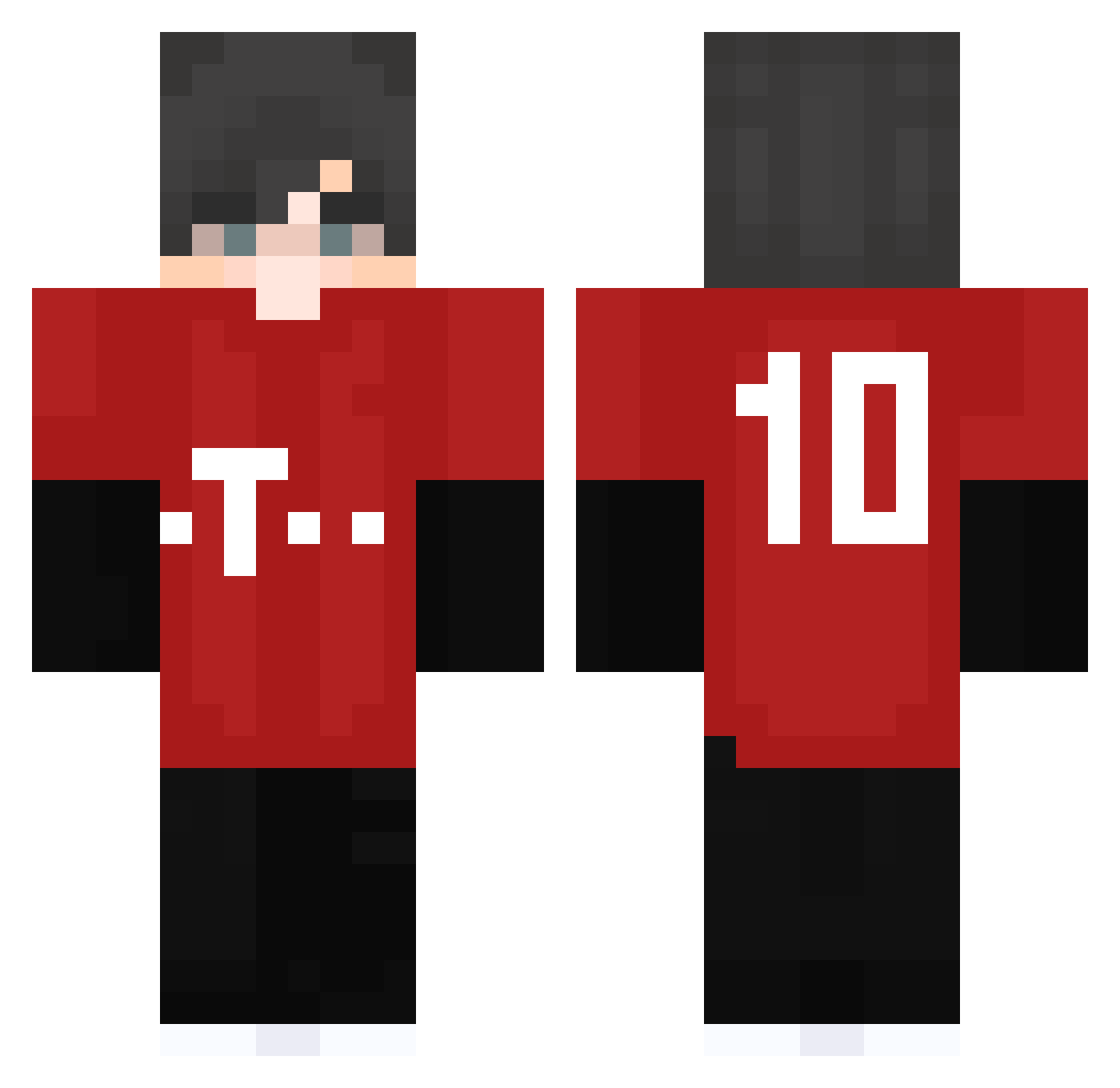 itzvitor Minecraft skin, front and back view