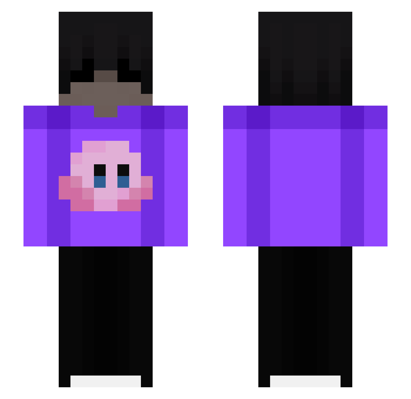 eduxaa Minecraft skin, front and back view