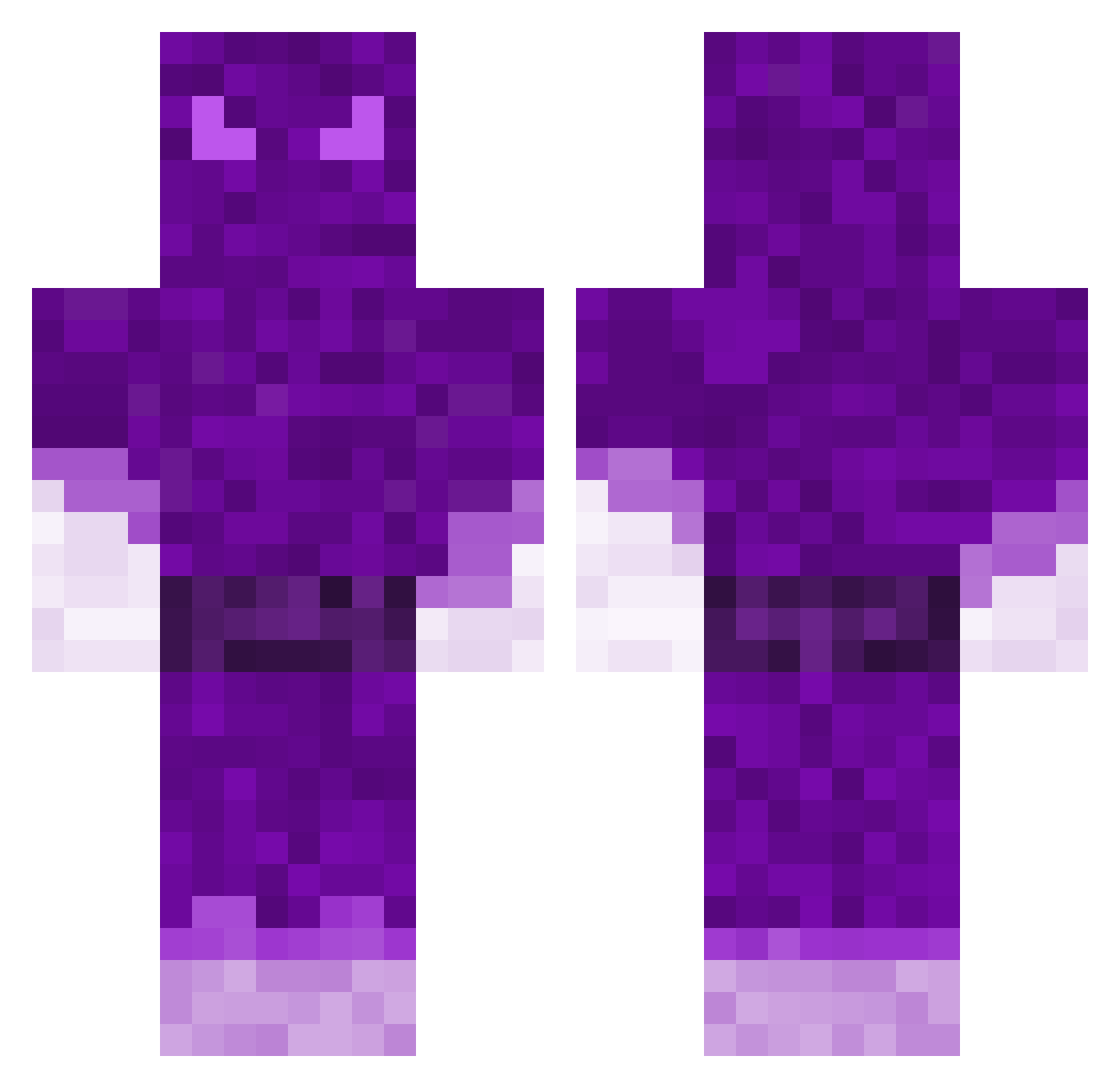 K0steczka Minecraft skin, front and back view