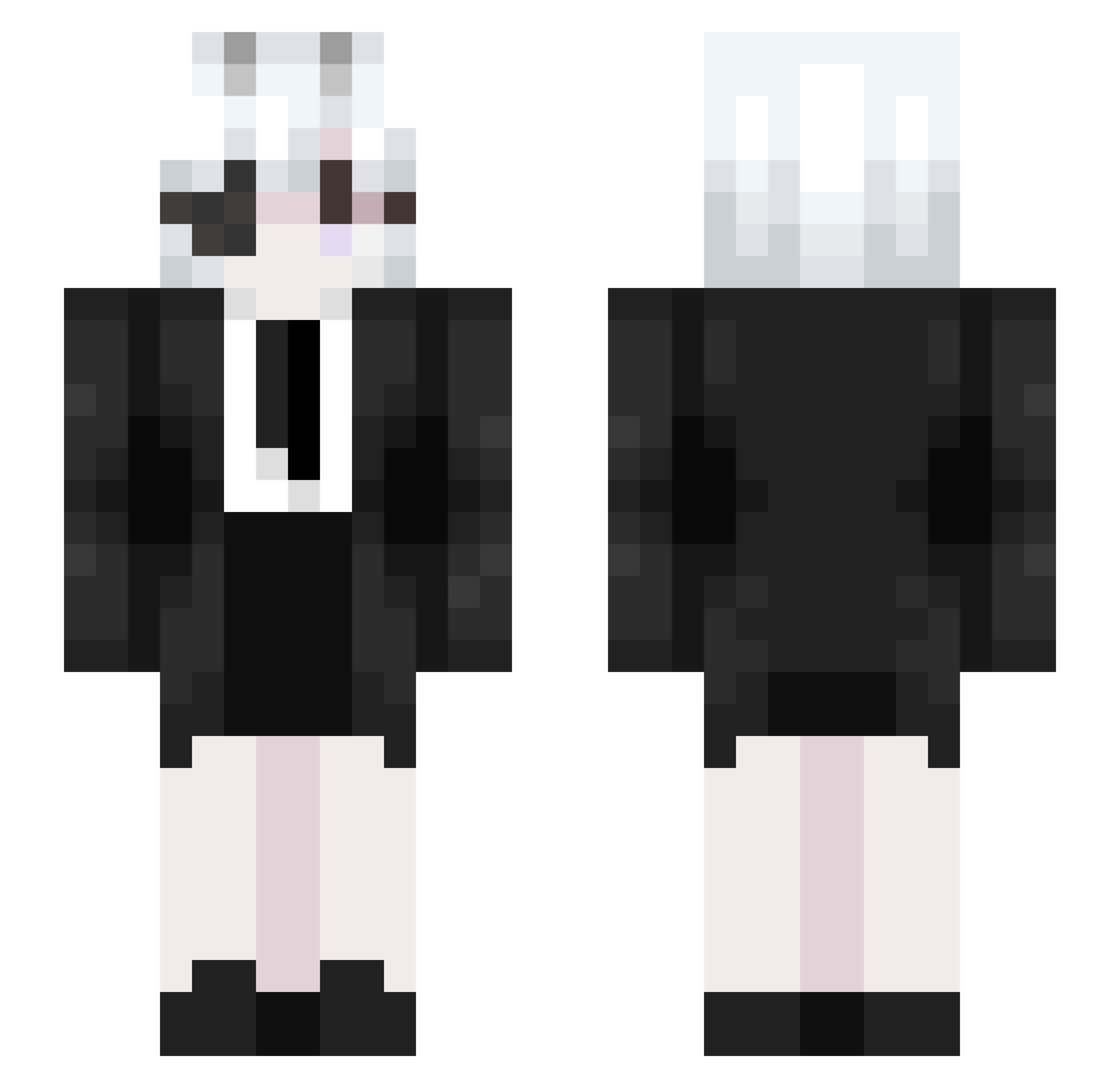 cadli Minecraft skin, front and back view