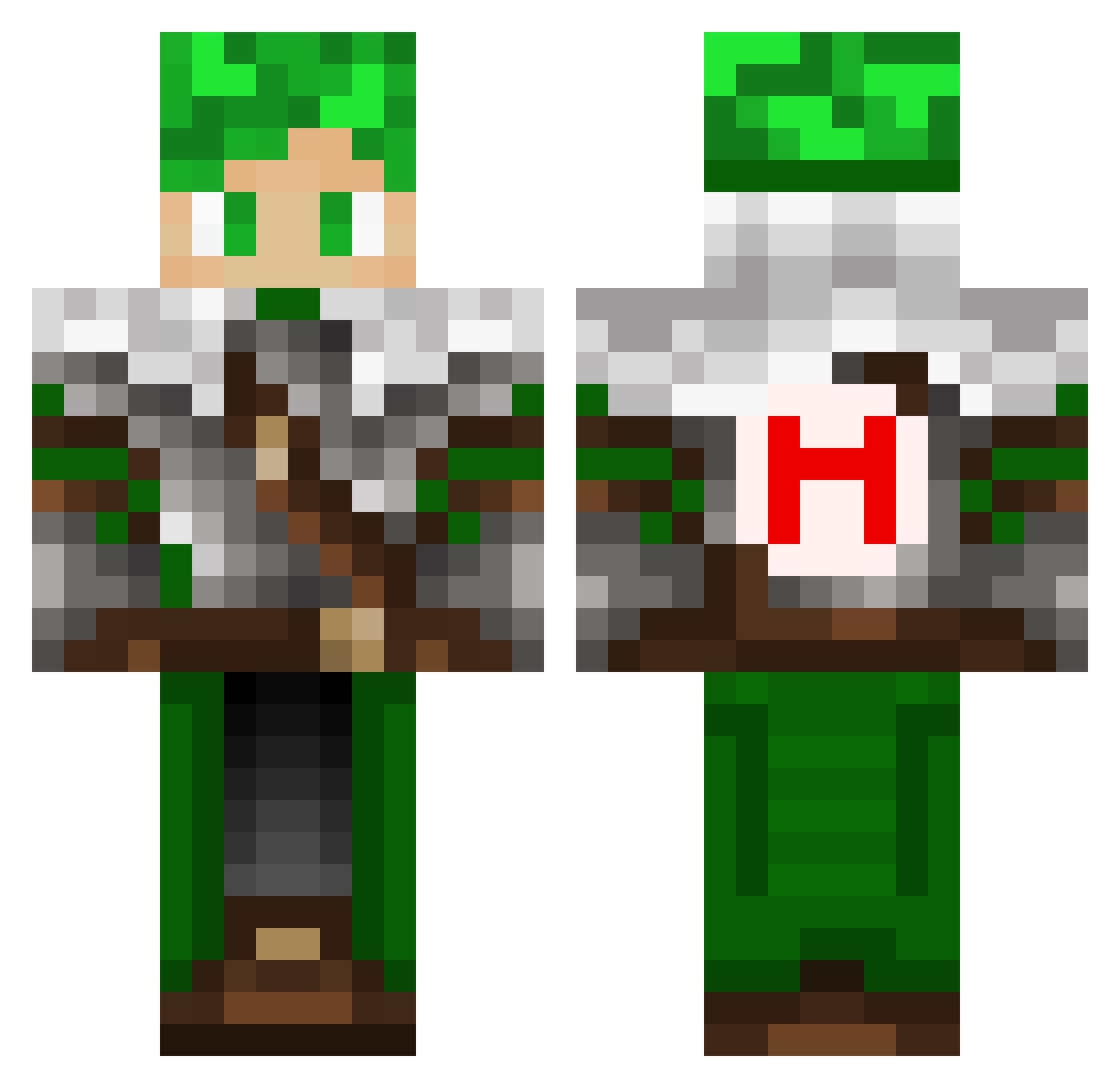 vizir_maker Minecraft skin, front and back view
