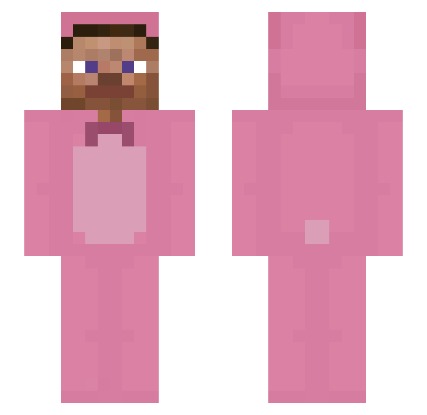 Mushu2090 Minecraft skin, front and back view