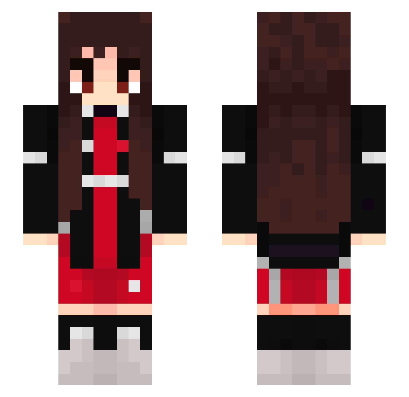PanchikoKO Minecraft skin, front and back view