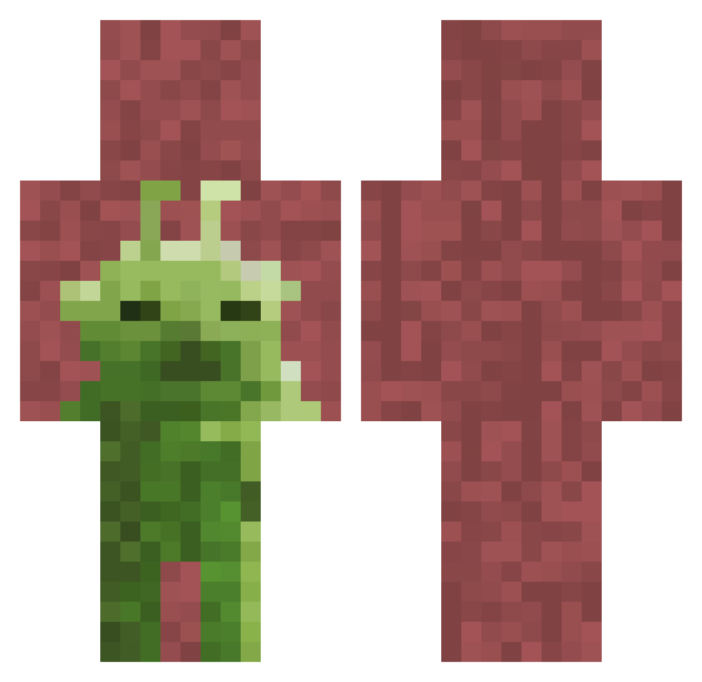 ZSlayer234 Minecraft skin, front and back view