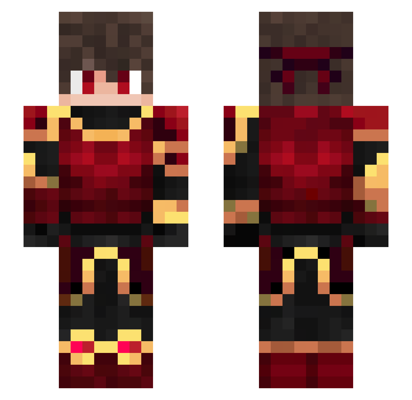 OrbitIsAur4X Minecraft skin, front and back view
