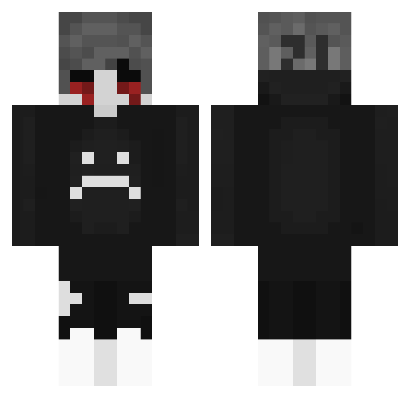 GuhGomes_ Minecraft skin, front and back view
