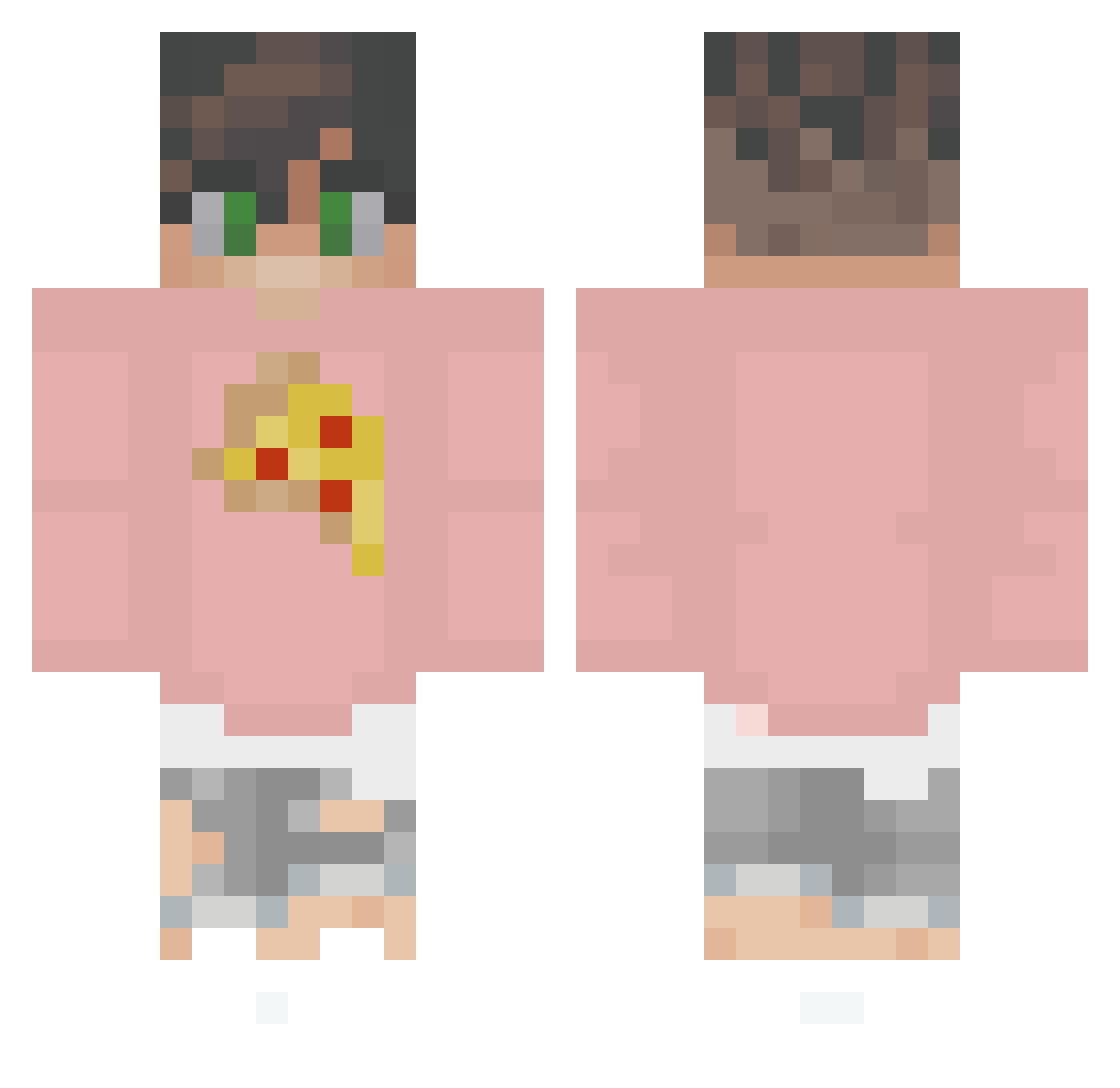 Lavenderliz Minecraft skin, front and back view
