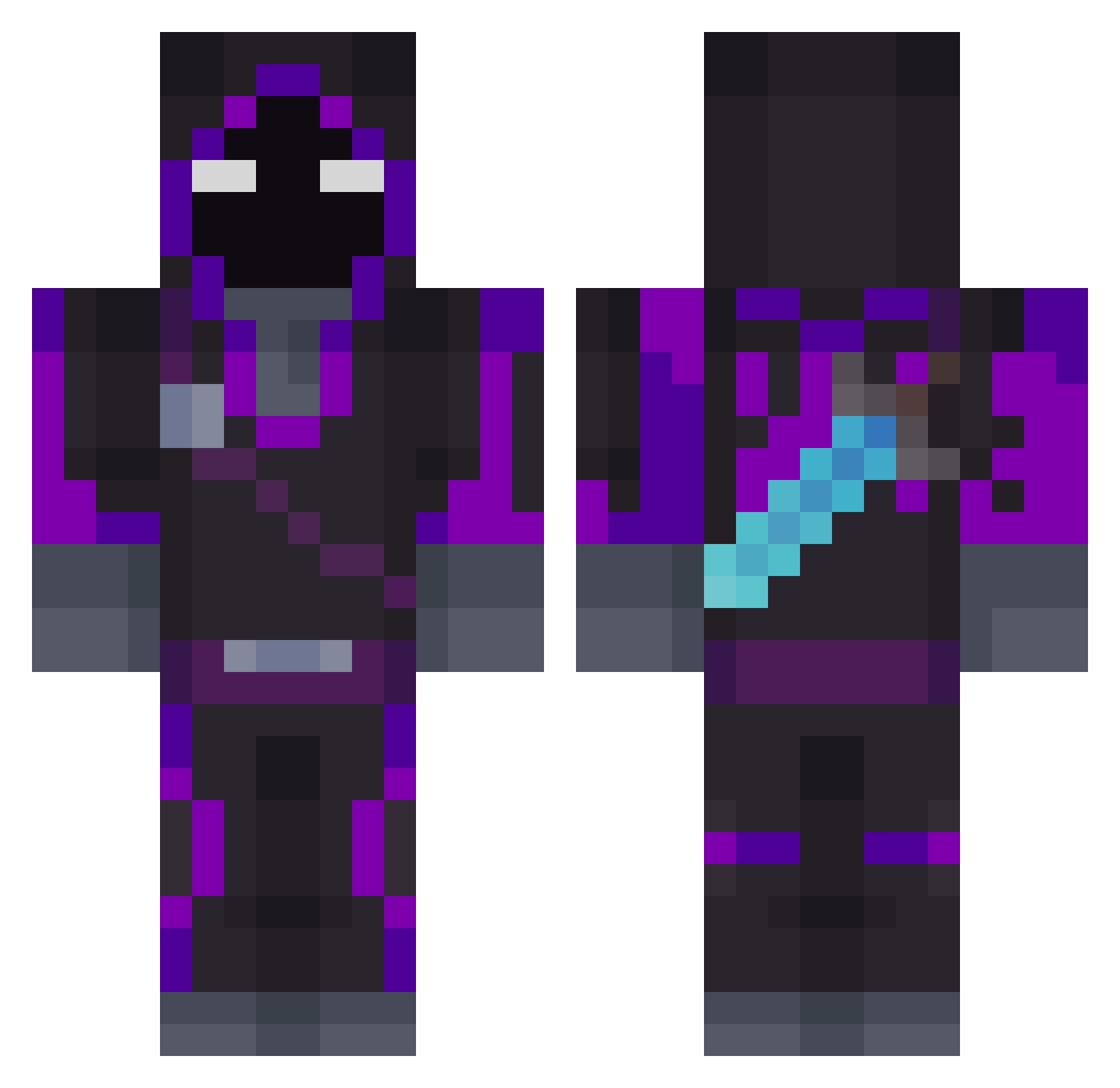 ElJorobao Minecraft skin, front and back view