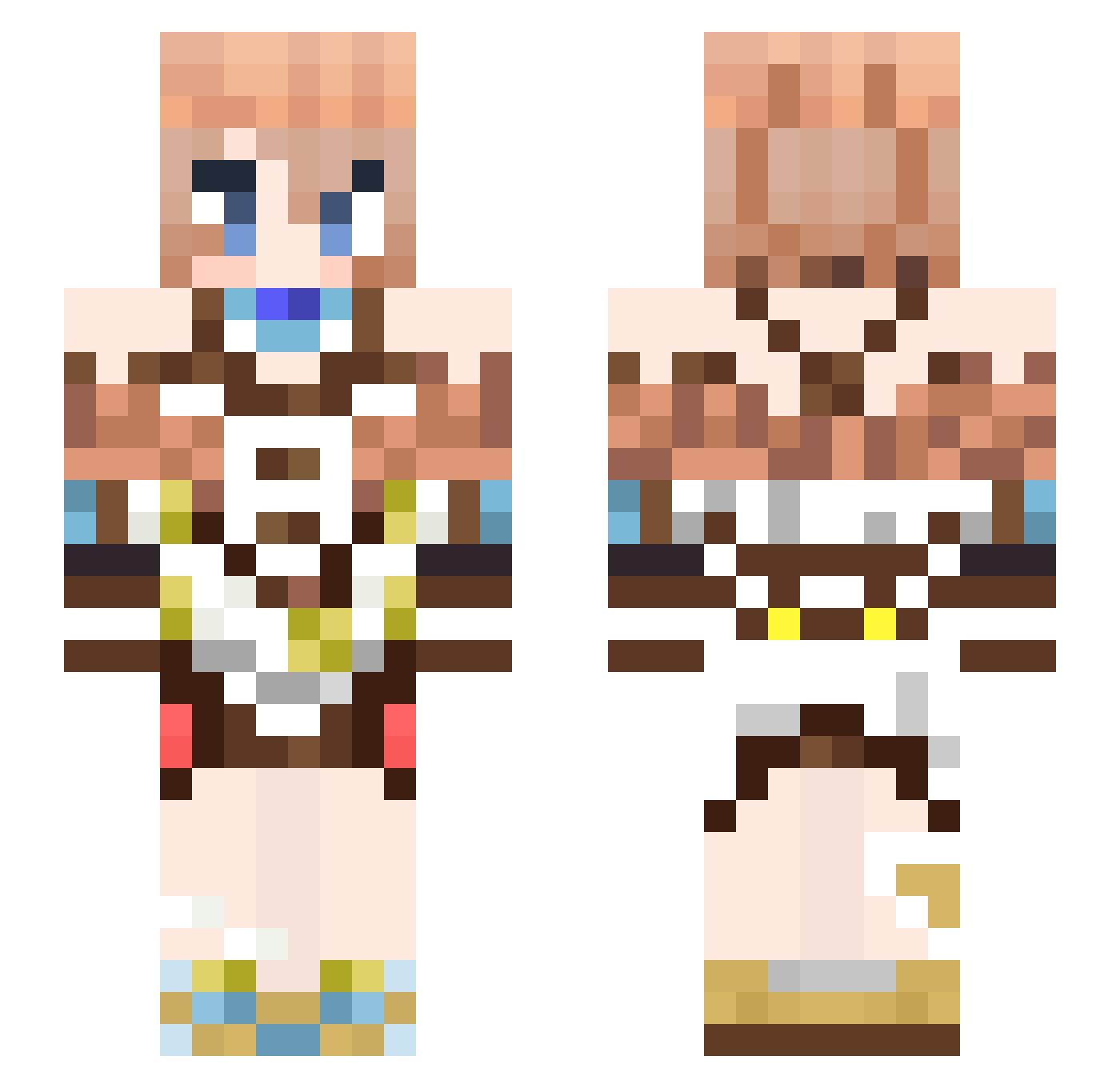 SAKE_27 Minecraft skin, front and back view