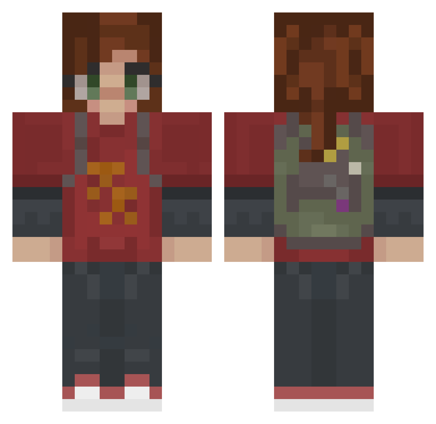 ScenicEmu293632 Minecraft skin, front and back view
