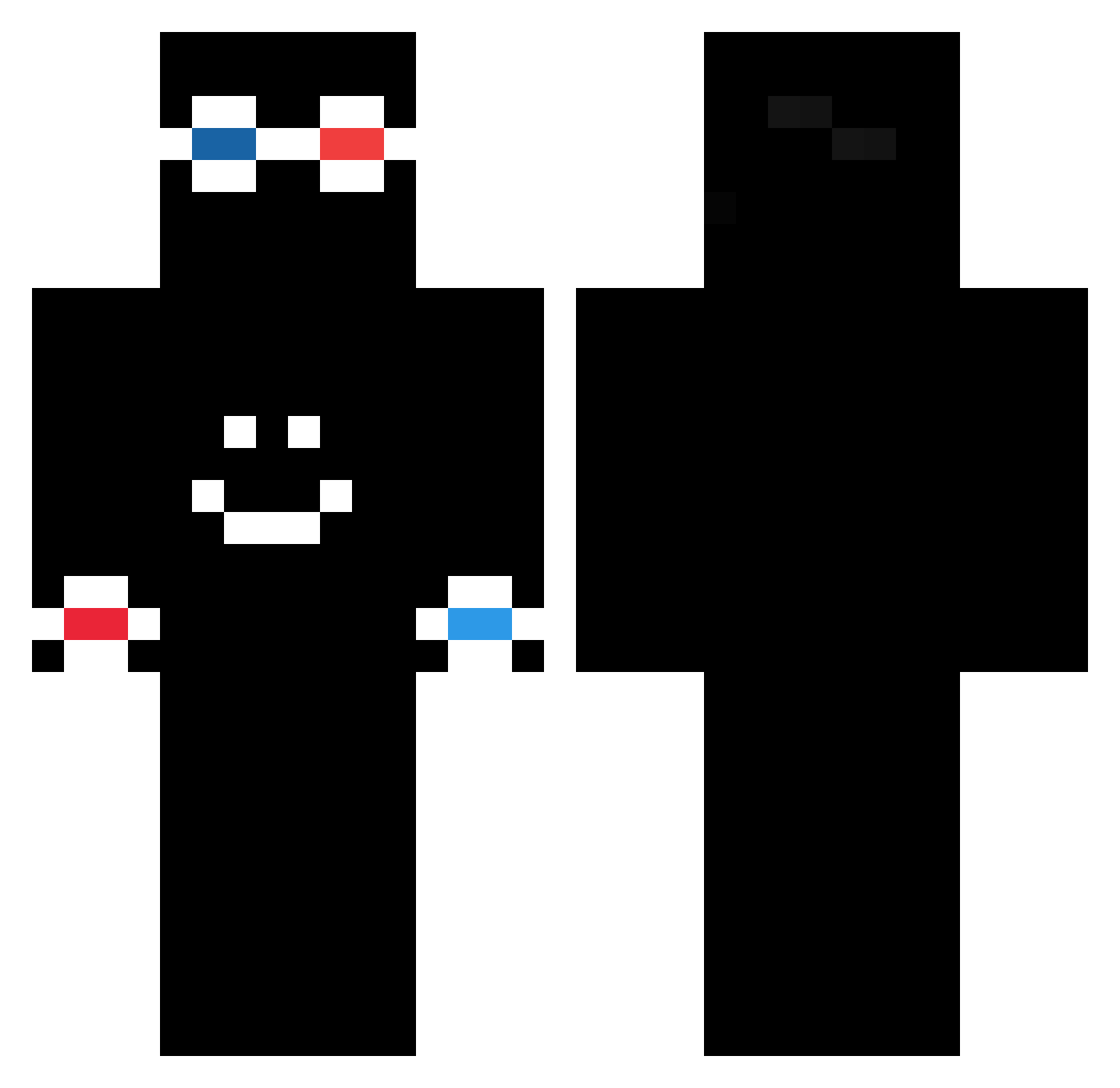 valentijnsmits Minecraft skin, front and back view