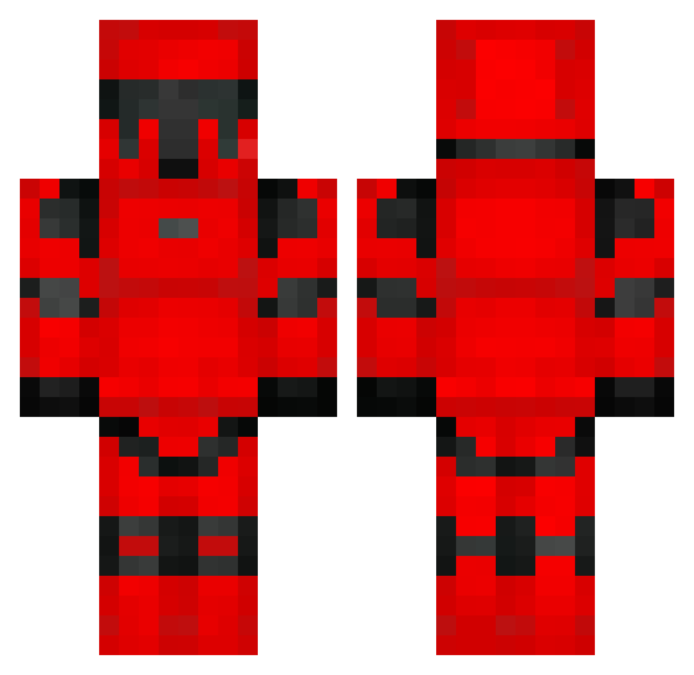 ace91134 Minecraft skin, front and back view