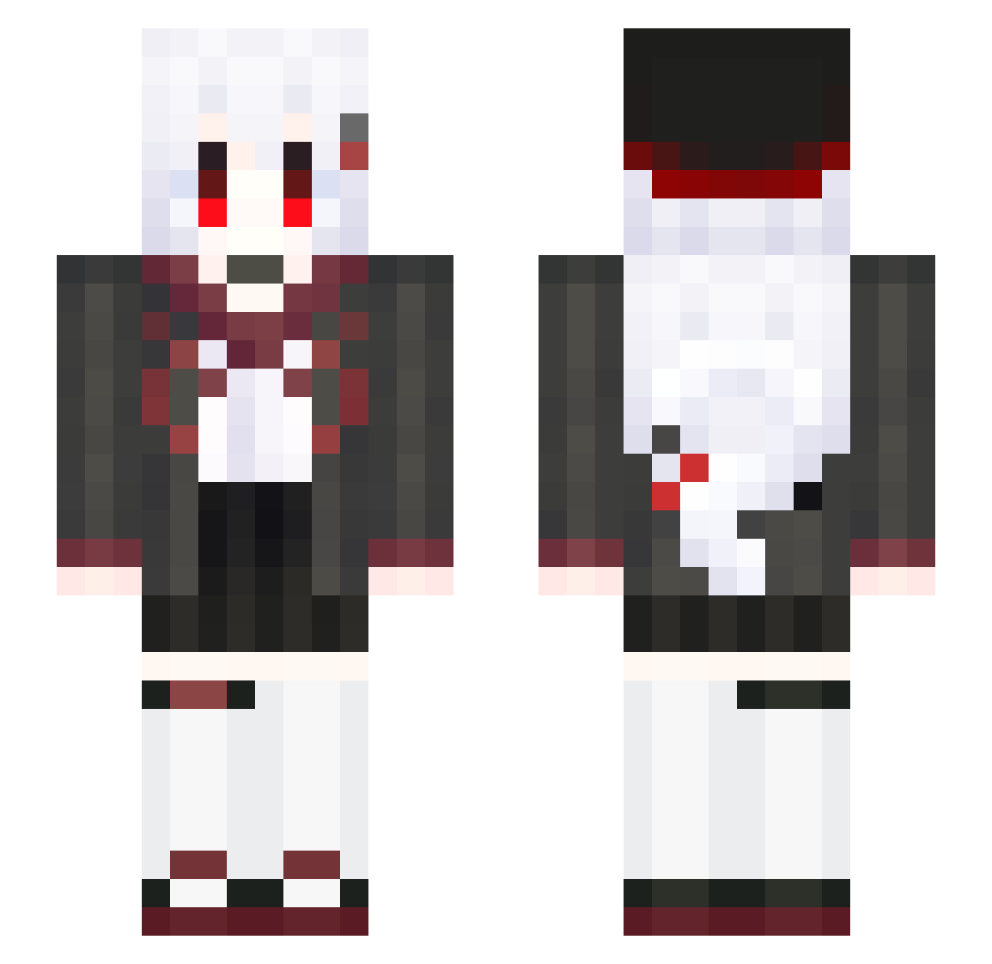 Cyrros Minecraft skin, front and back view