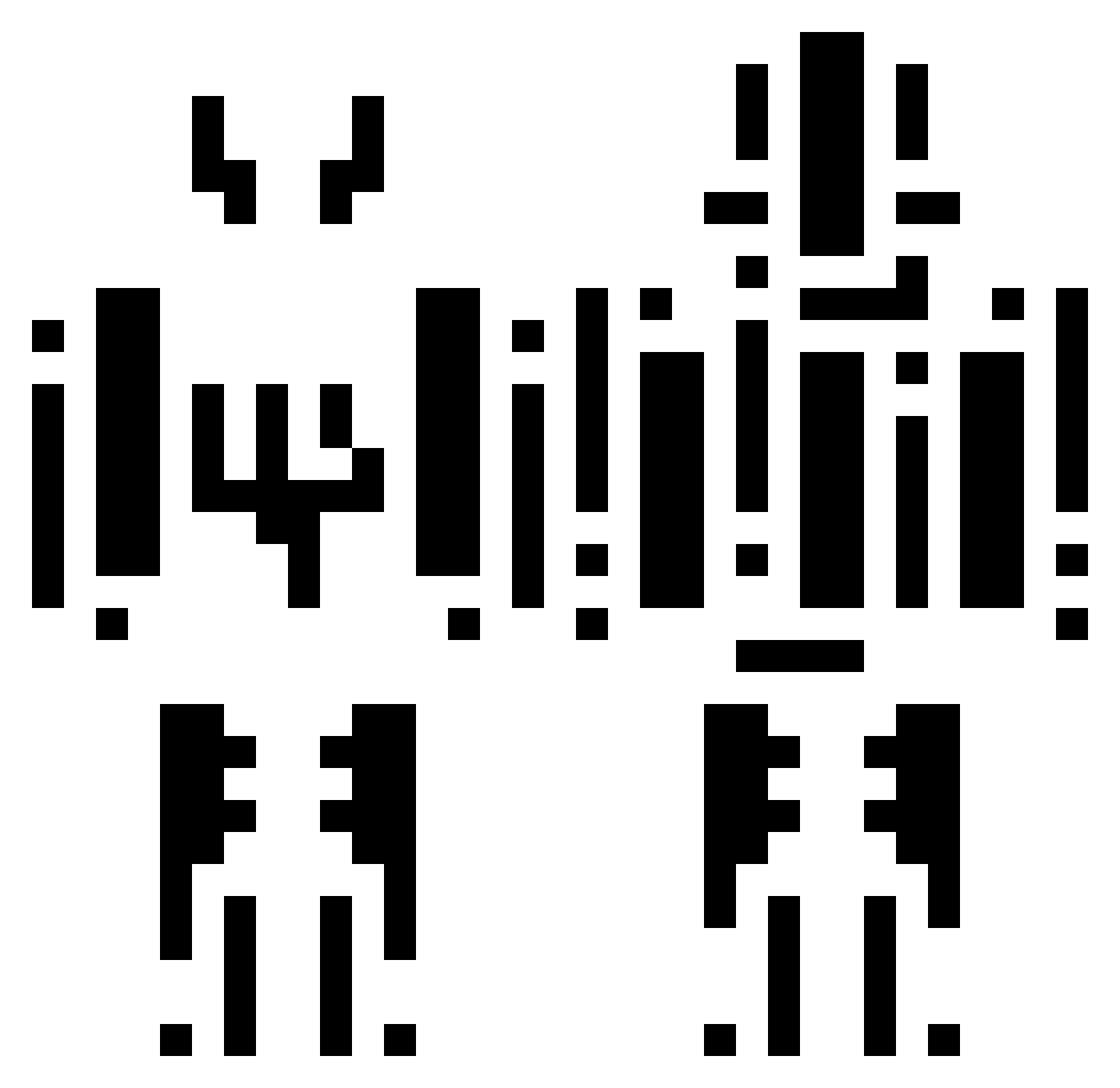 Qualifications Minecraft skin, front and back view