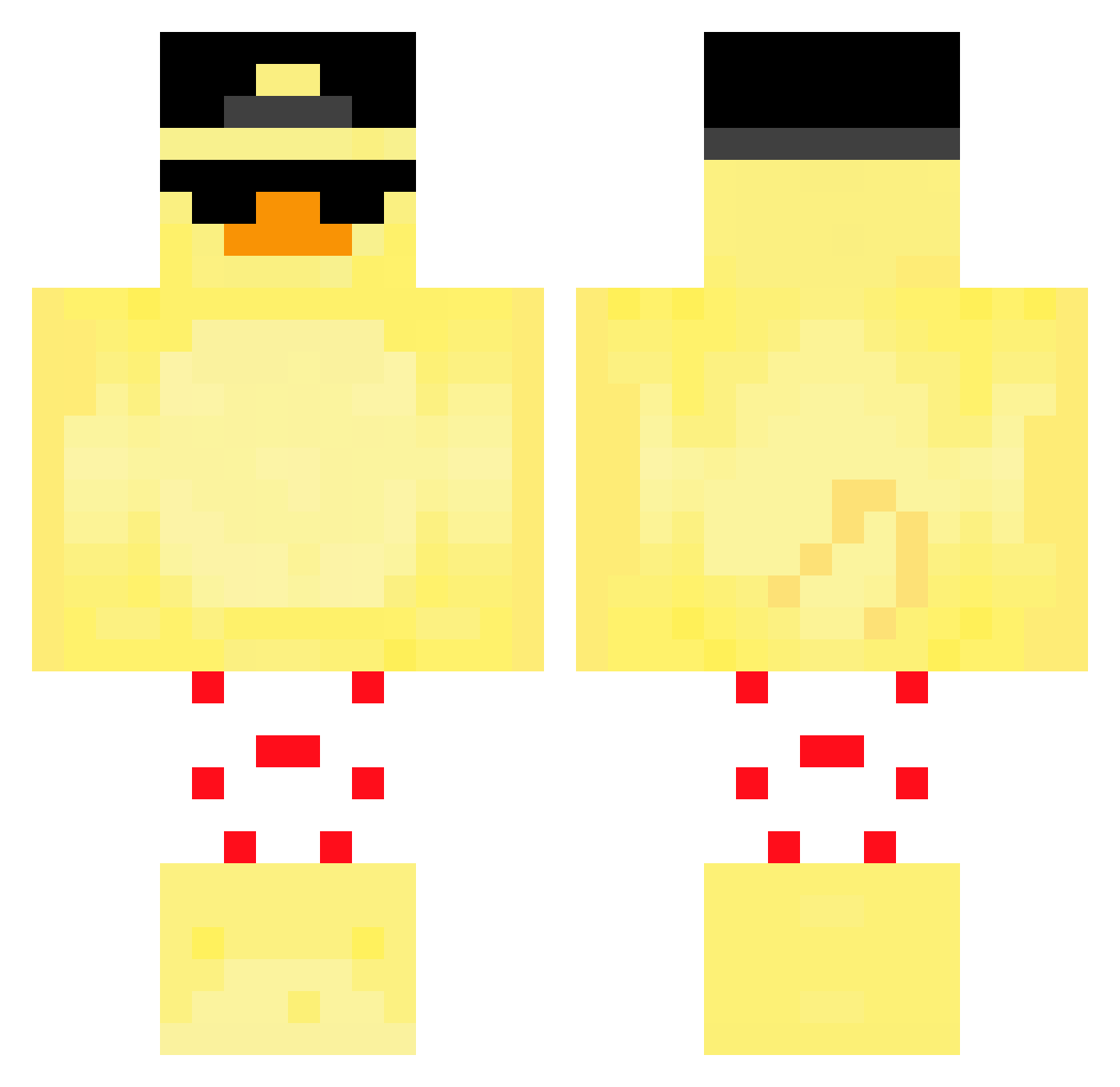 YerBoiEthan Minecraft skin, front and back view