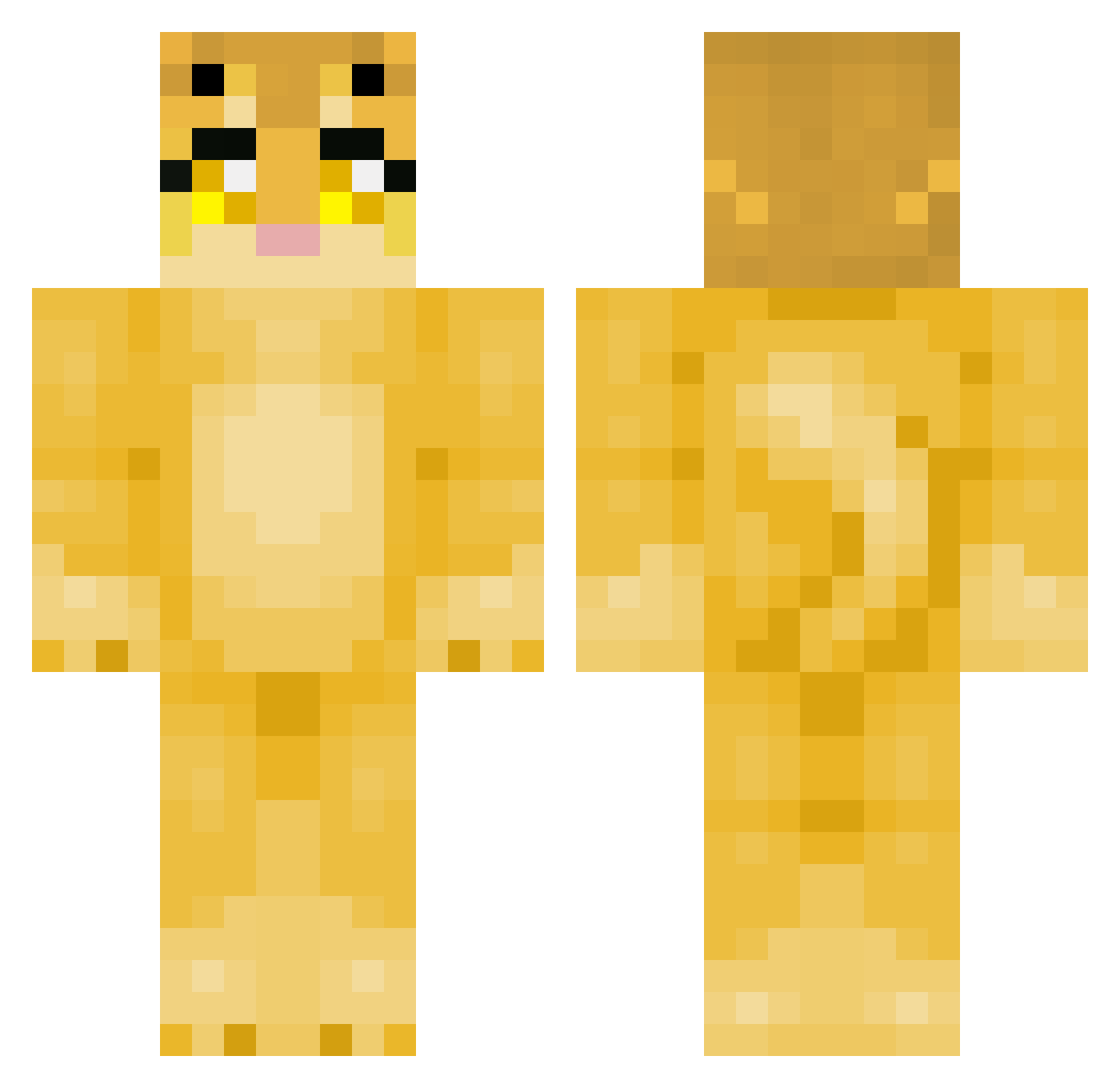 DwightFairfield7 Minecraft skin, front and back view