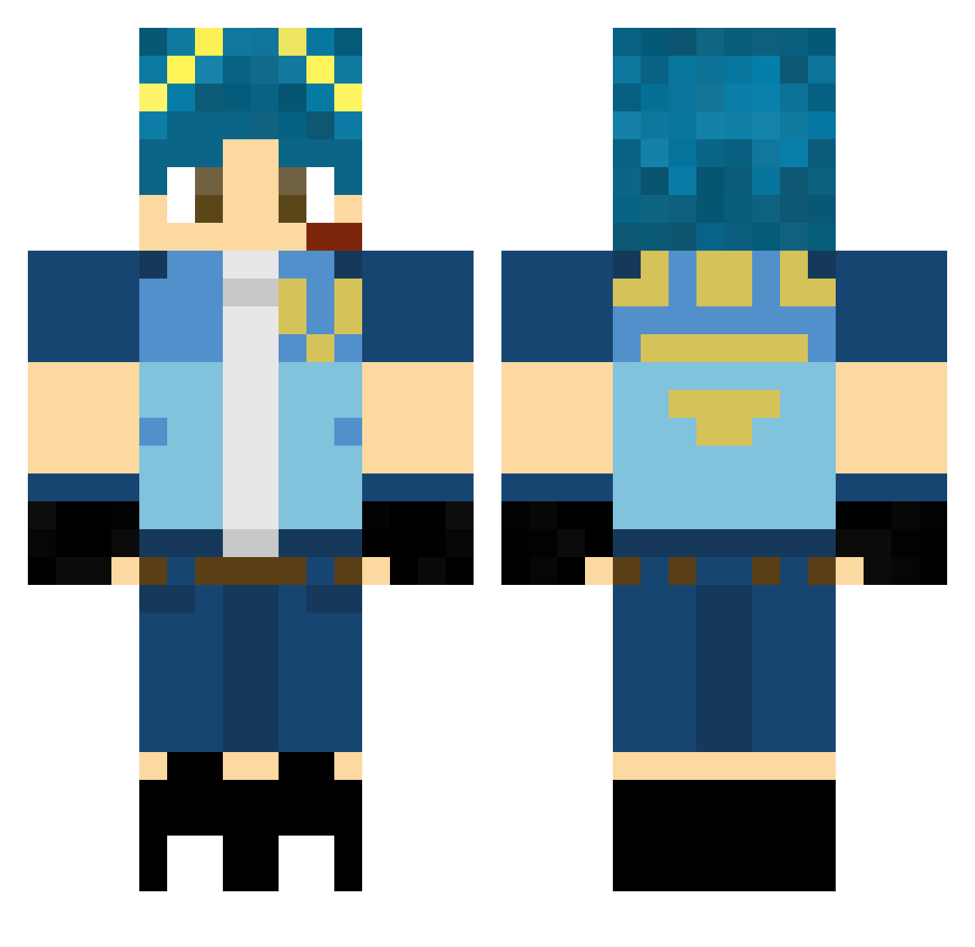 balrighttt22 Minecraft skin, front and back view