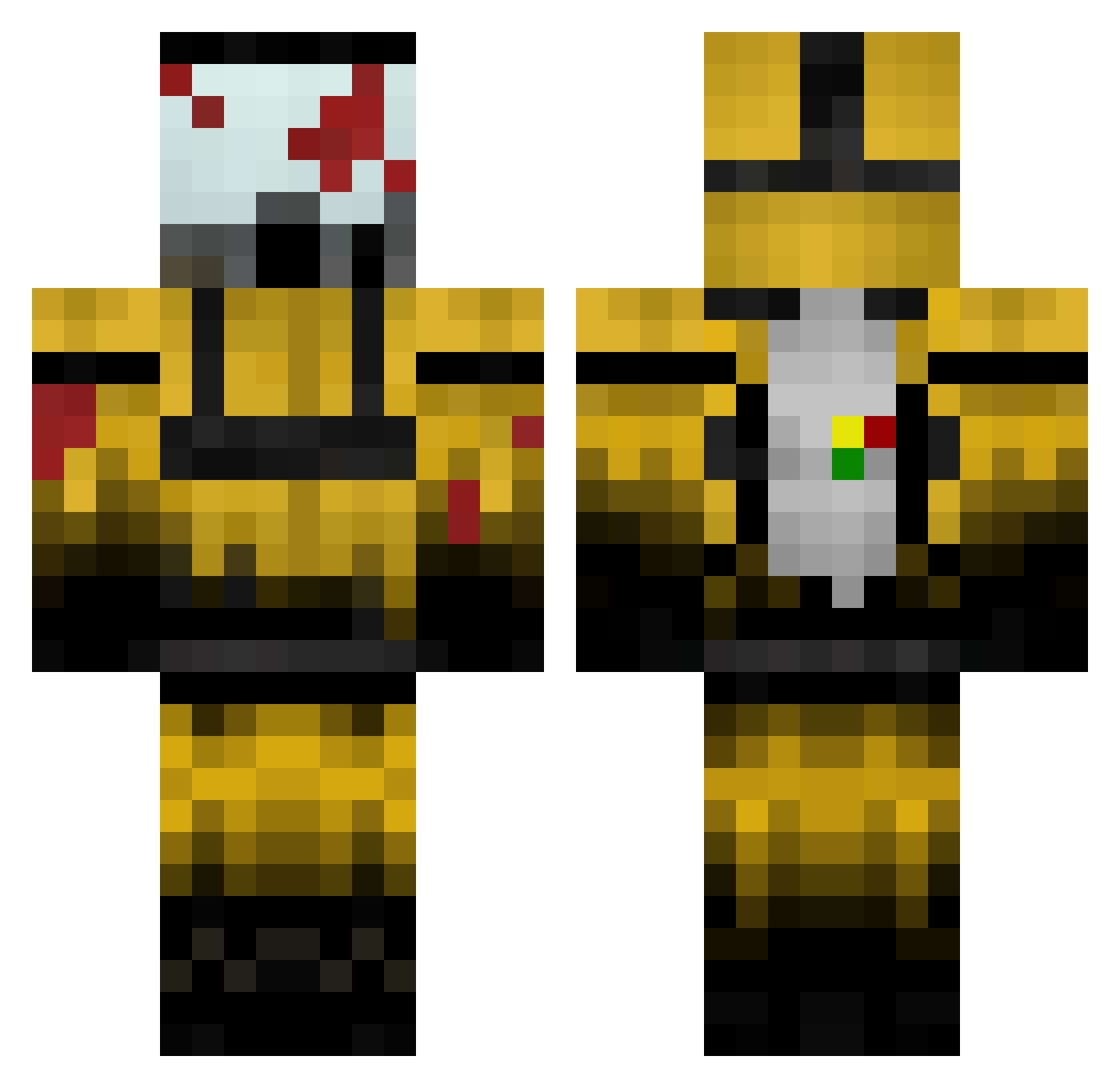OFaidinGamer Minecraft skin, front and back view