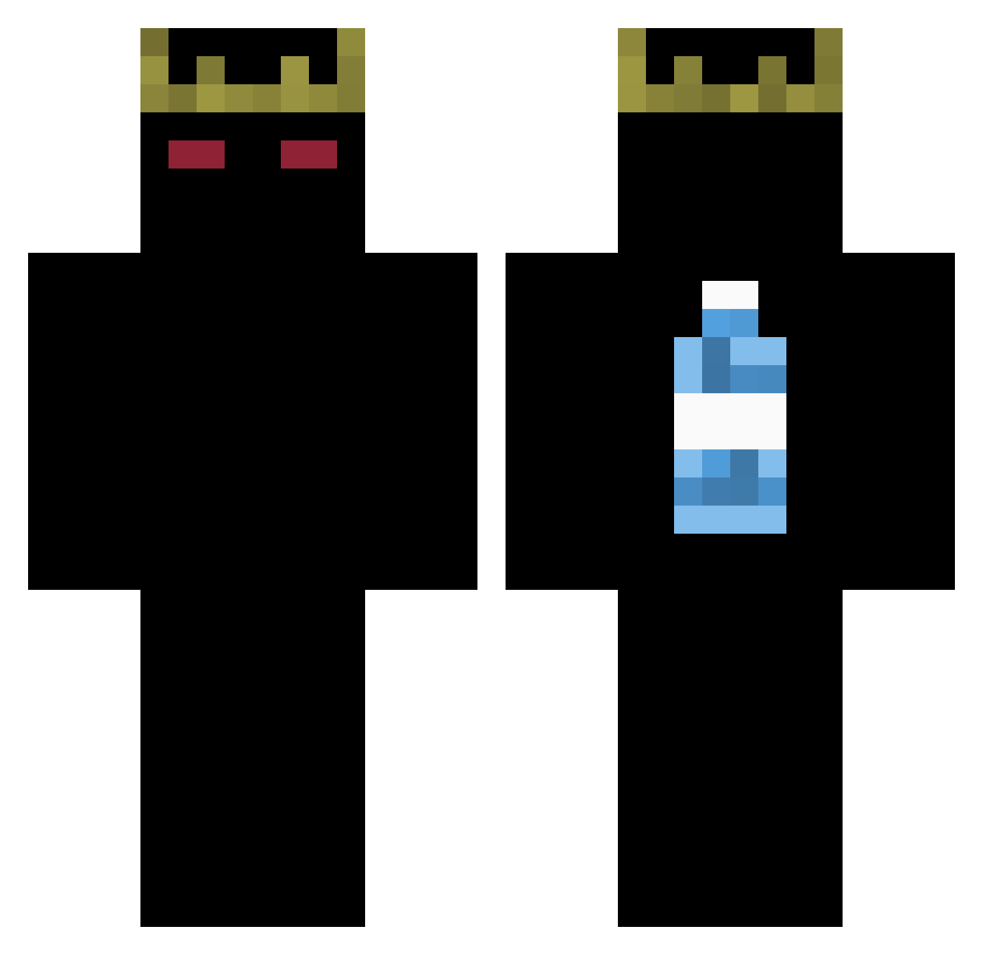 dorobca Minecraft skin, front and back view