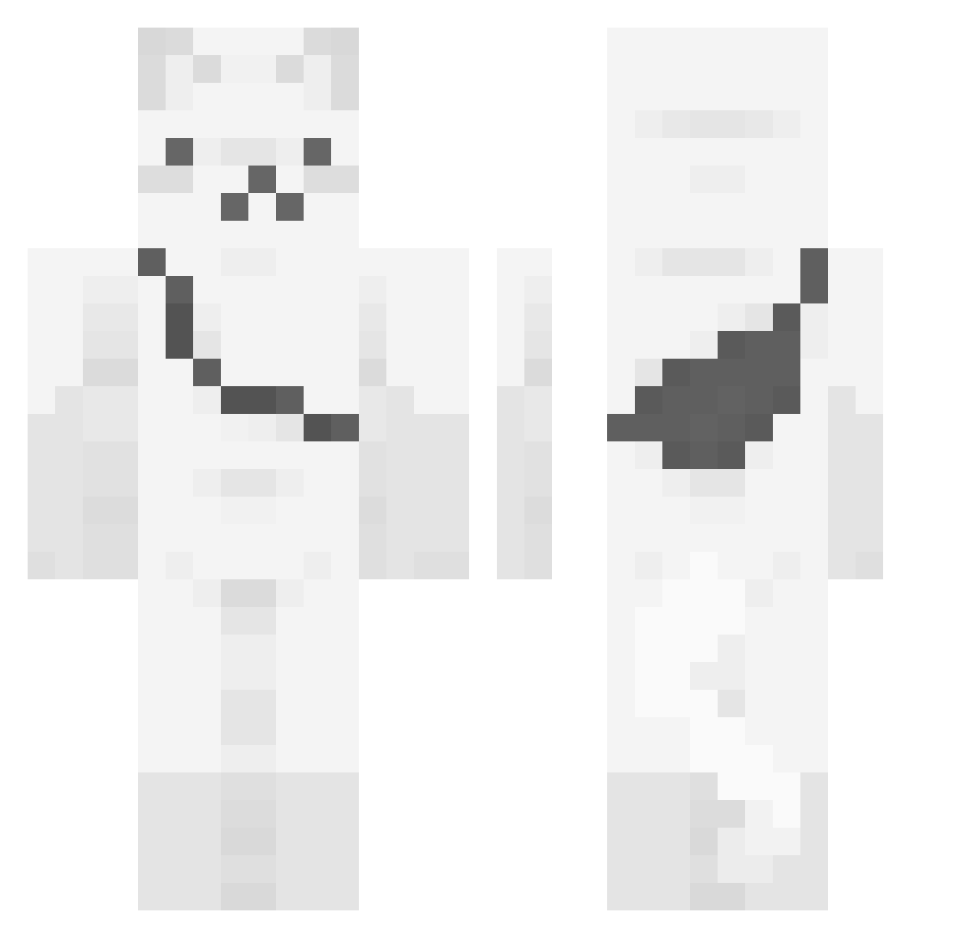 syahumingZZ Minecraft skin, front and back view