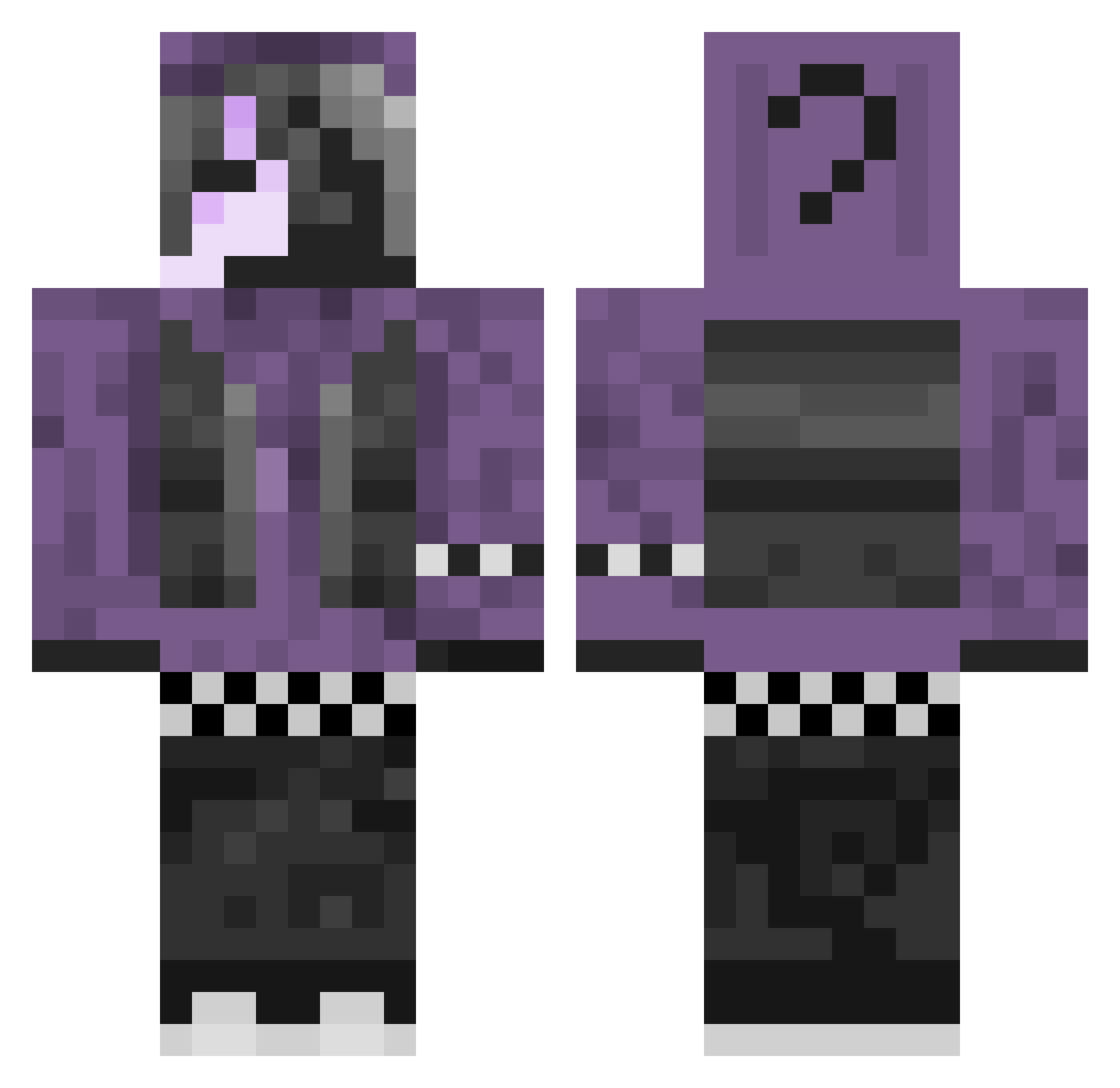 ticket2japan Minecraft skin, front and back view